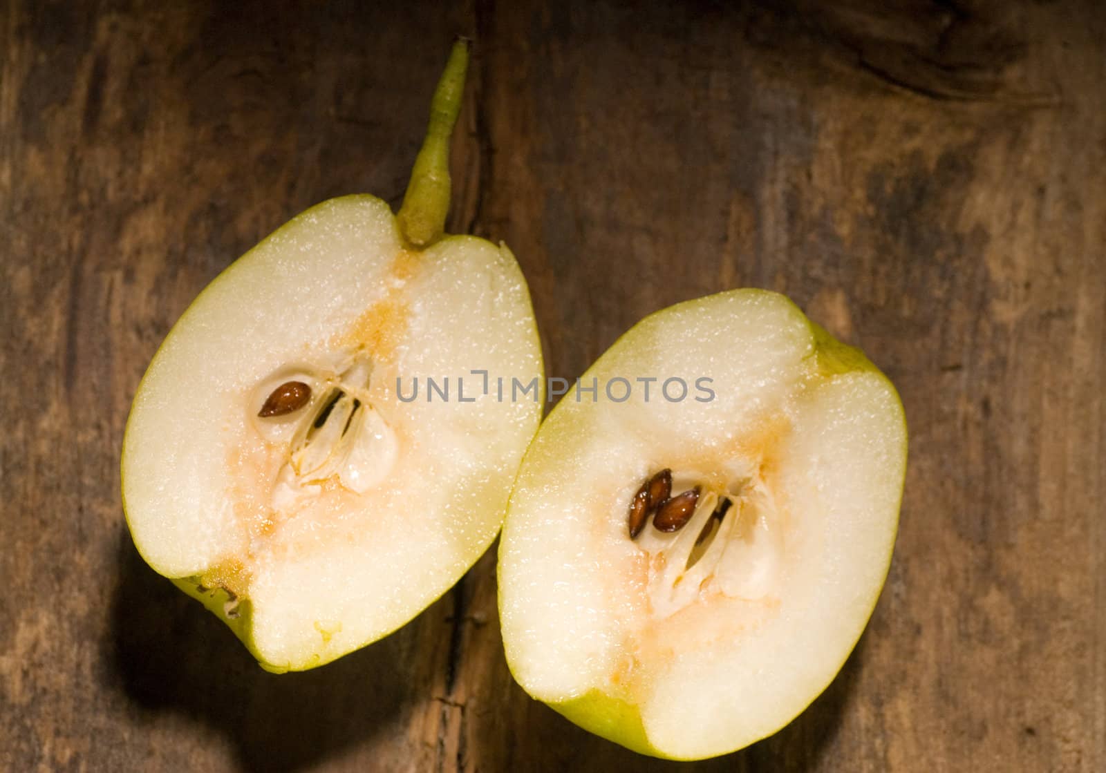 fresh pears  cutted  in half by keko64
