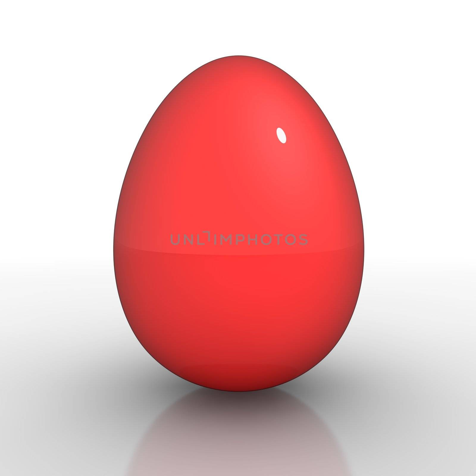 A Shiny Red Egg by PixBox