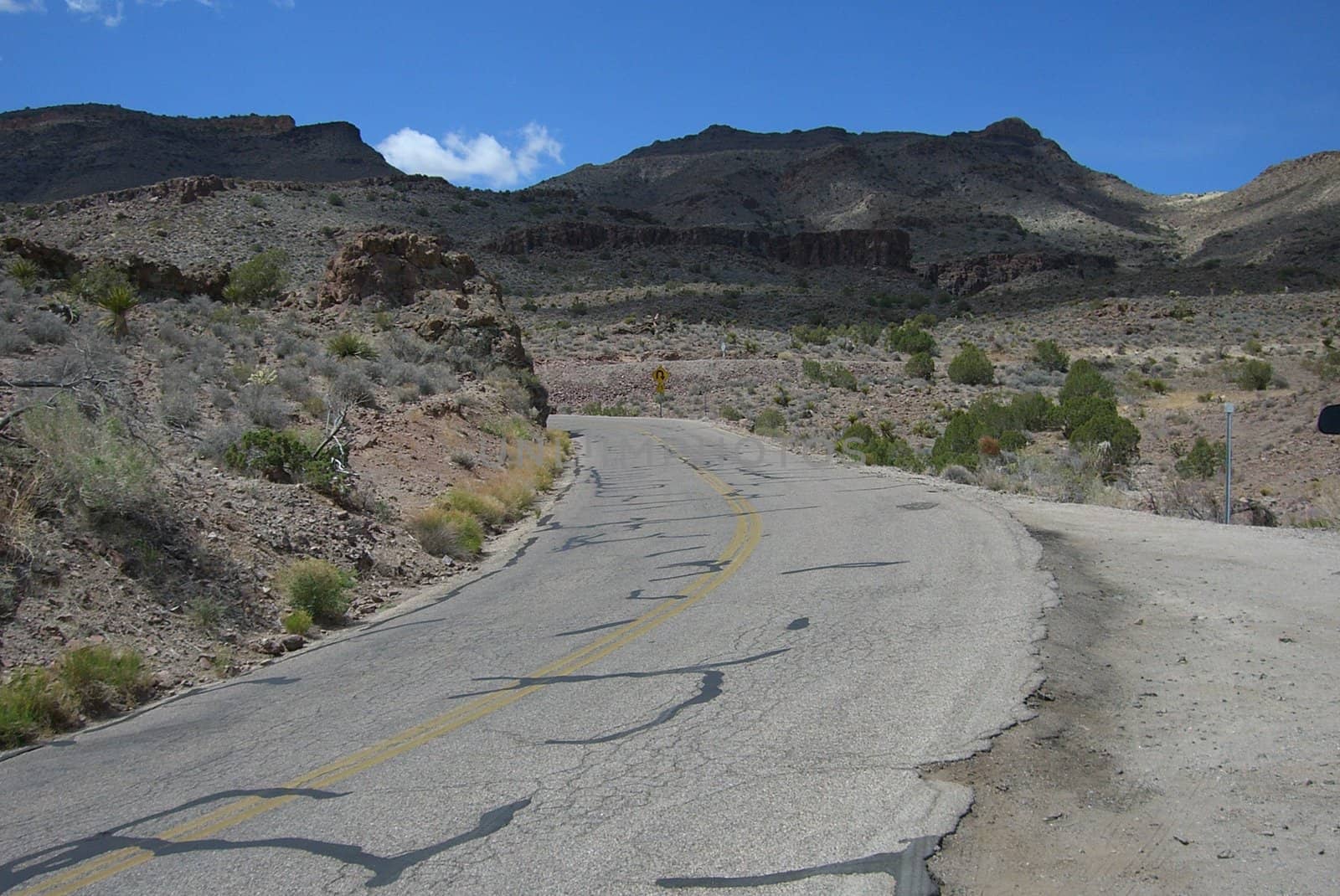 Mountain section of old Rt. 66 in Arizona