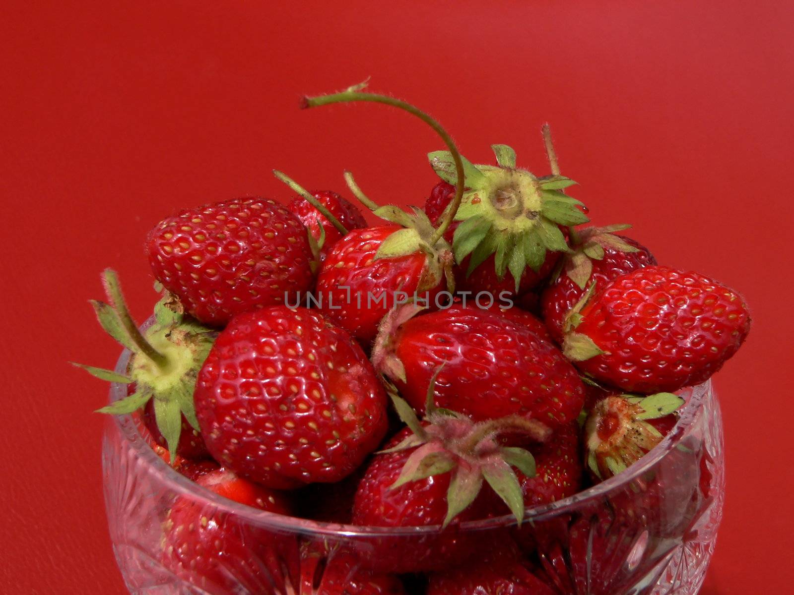 Strawberries in glass