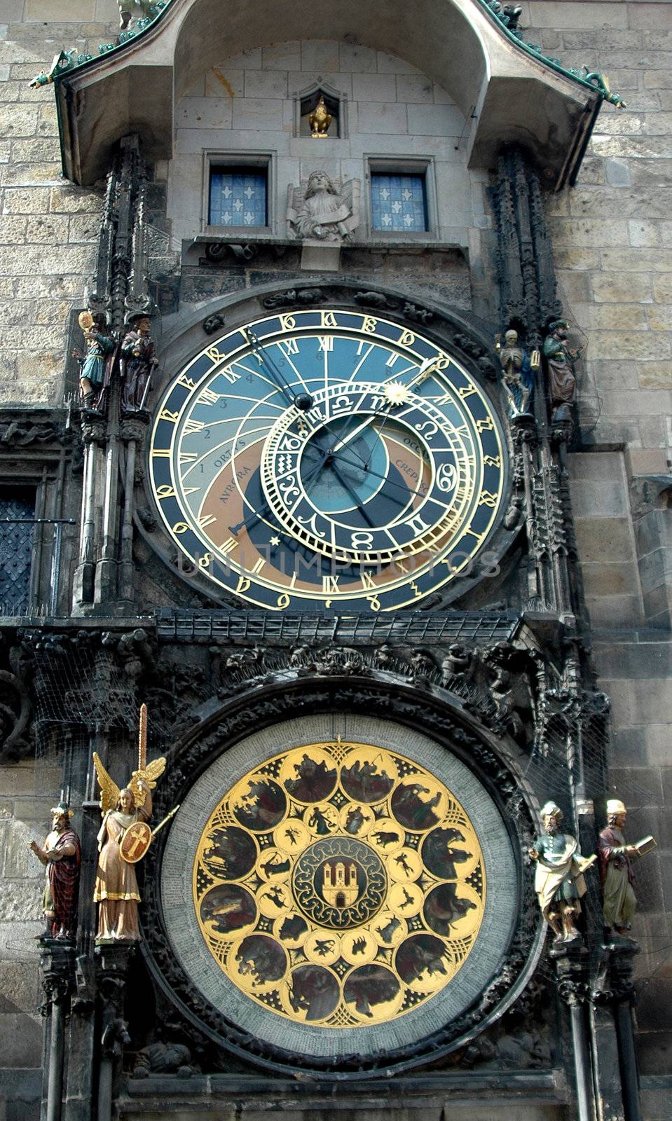 The famous Astronomical Clock in Prague, Czech Republic