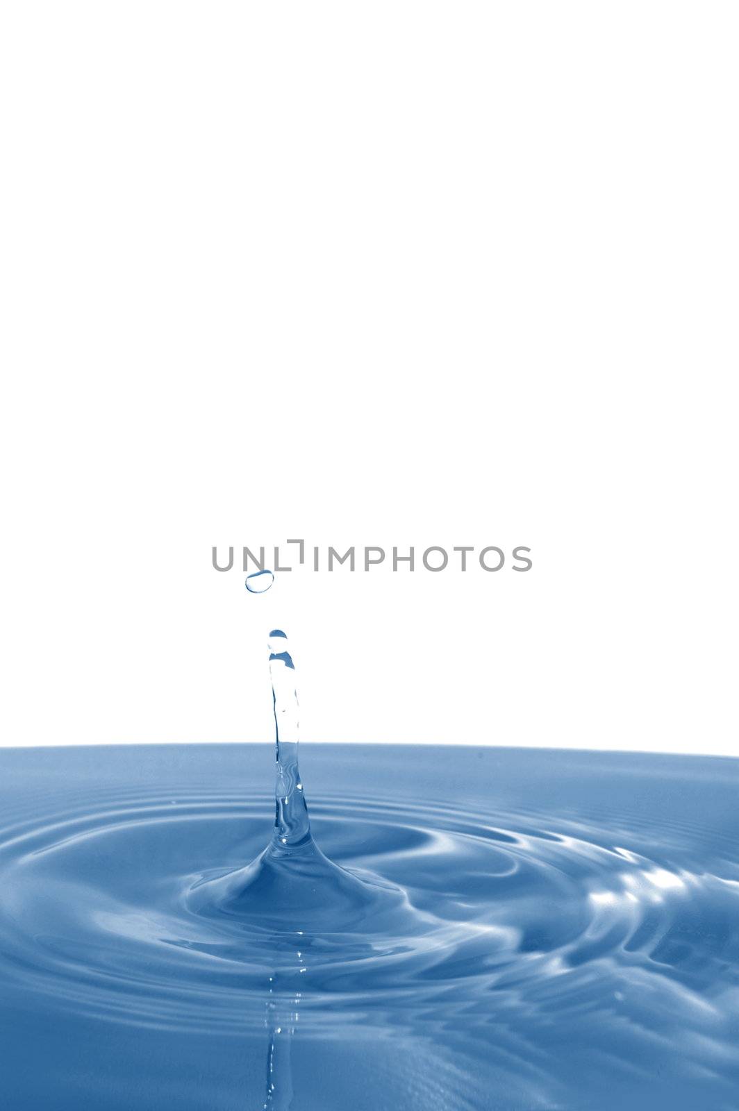 splashing water drop showing a health concept