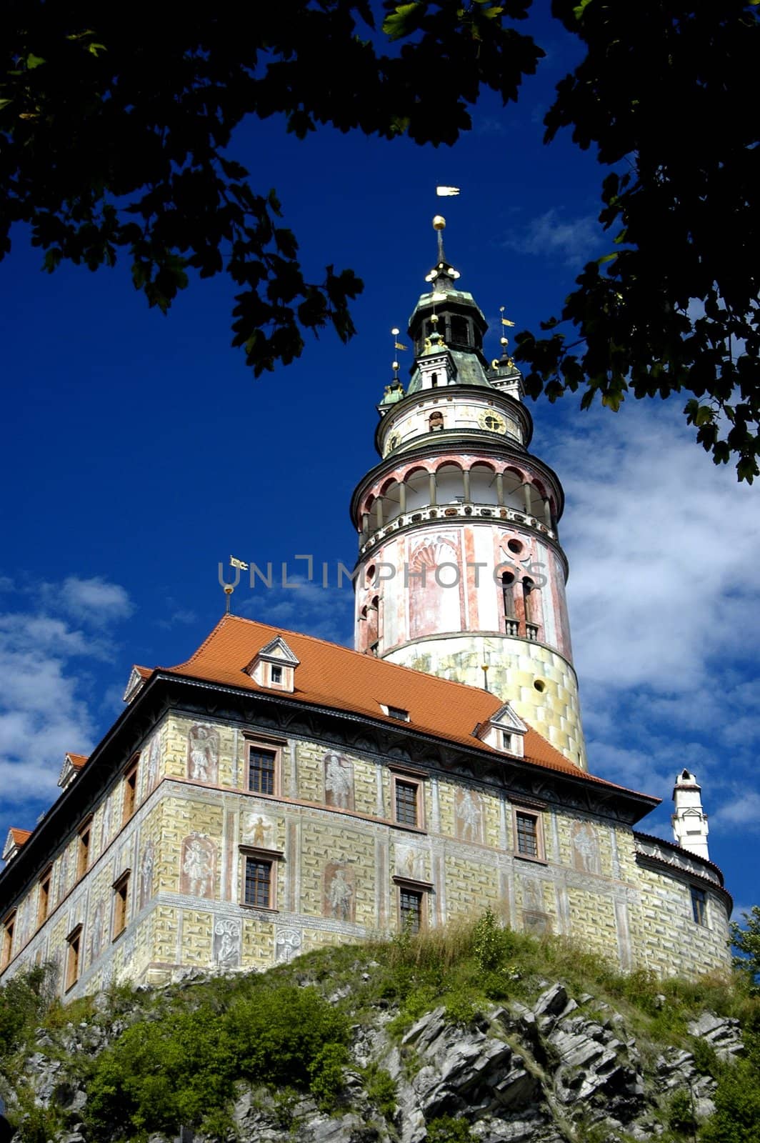 Czech Krumlov tower view, Czech