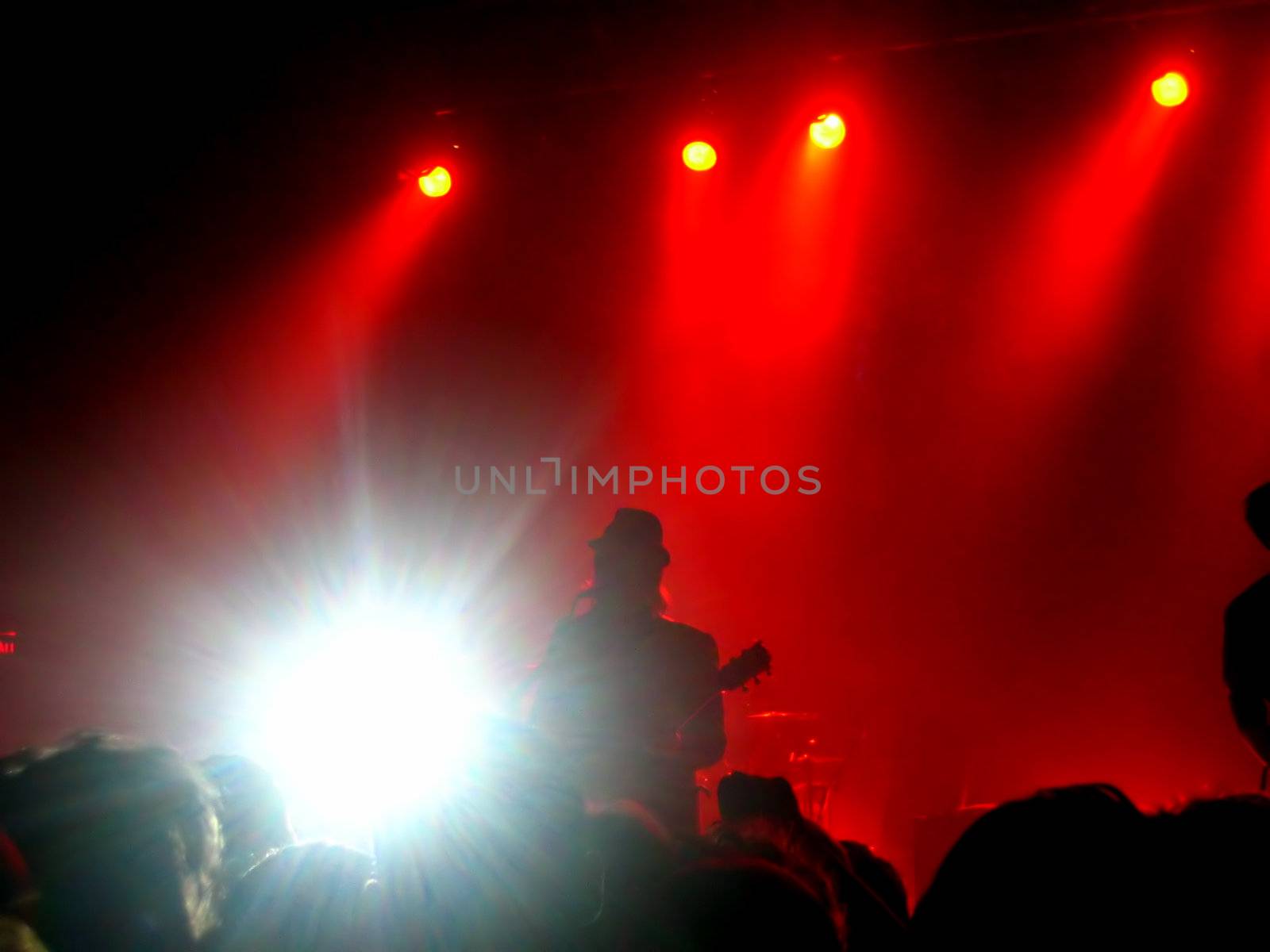A cool shot at a rock concert - strobe lights going off made a nice lens flare.