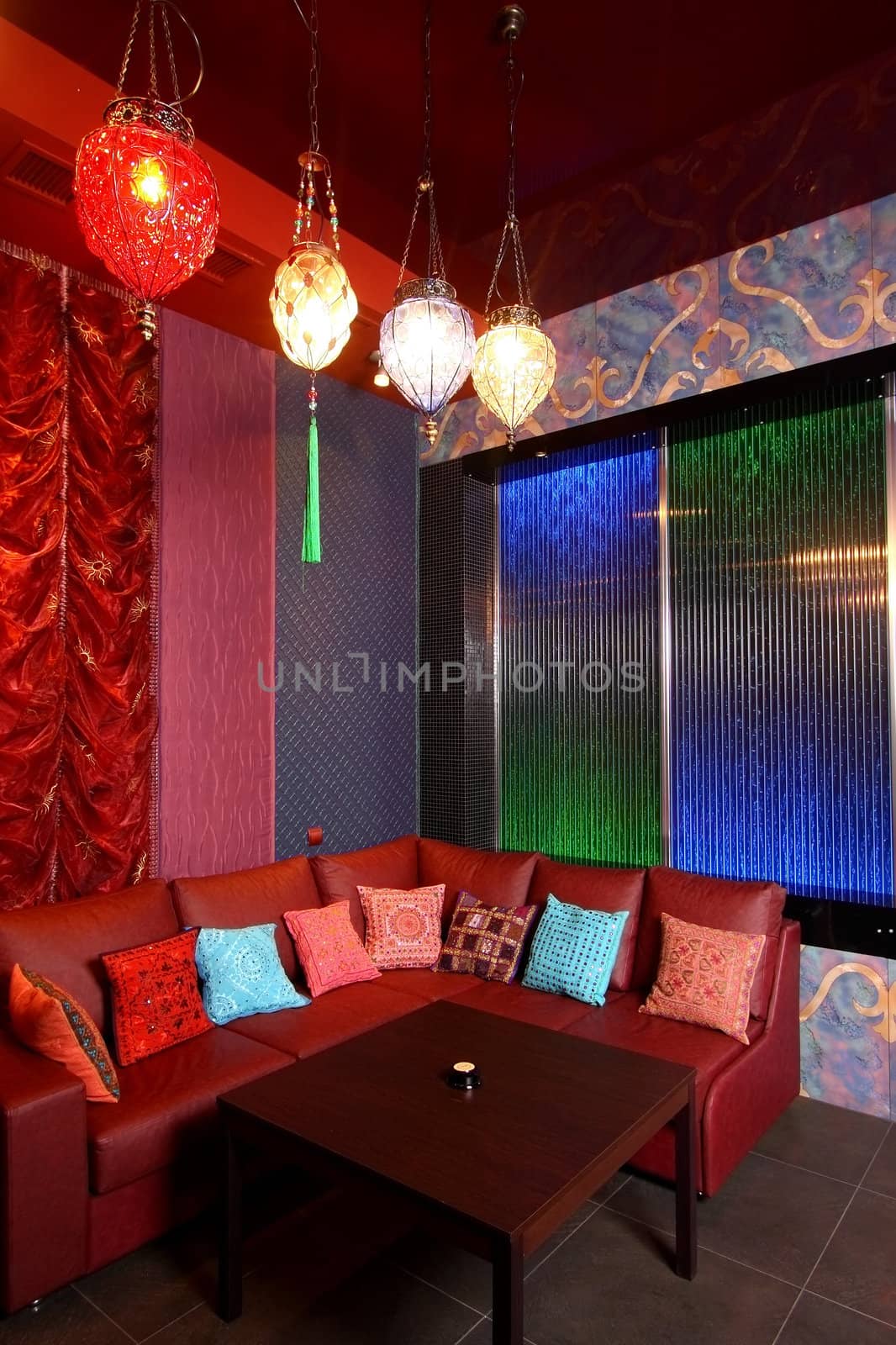 Room in east style for hookah smoking
