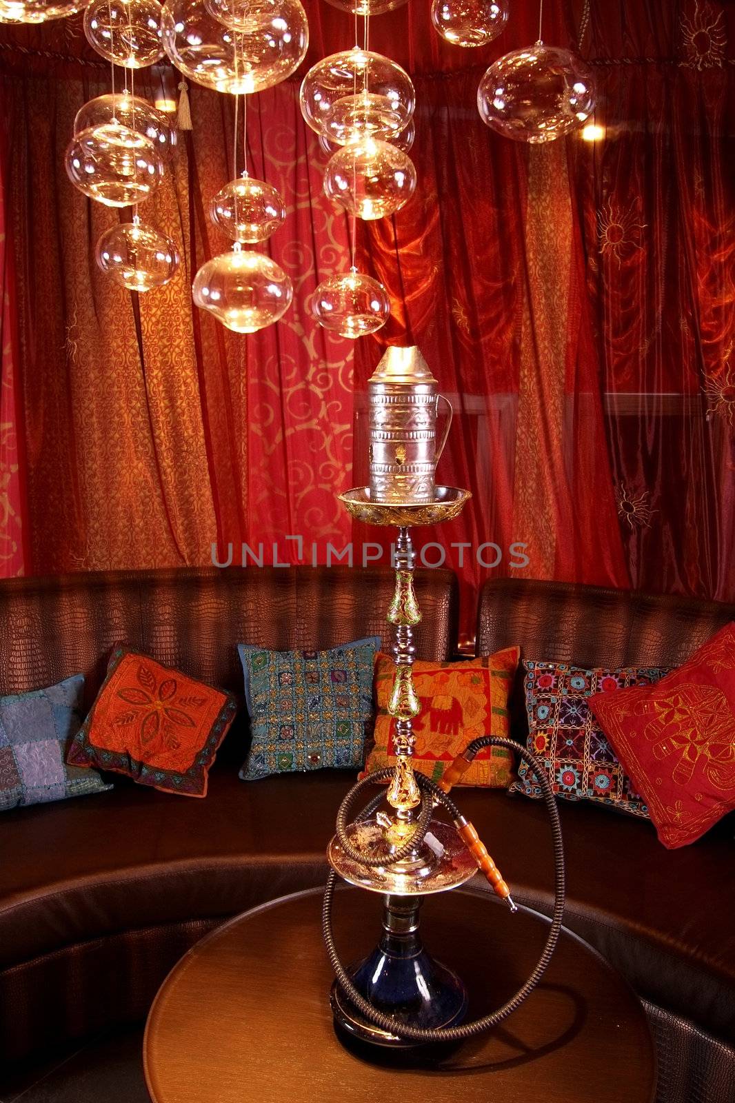 Room in east style for hookah smoking
