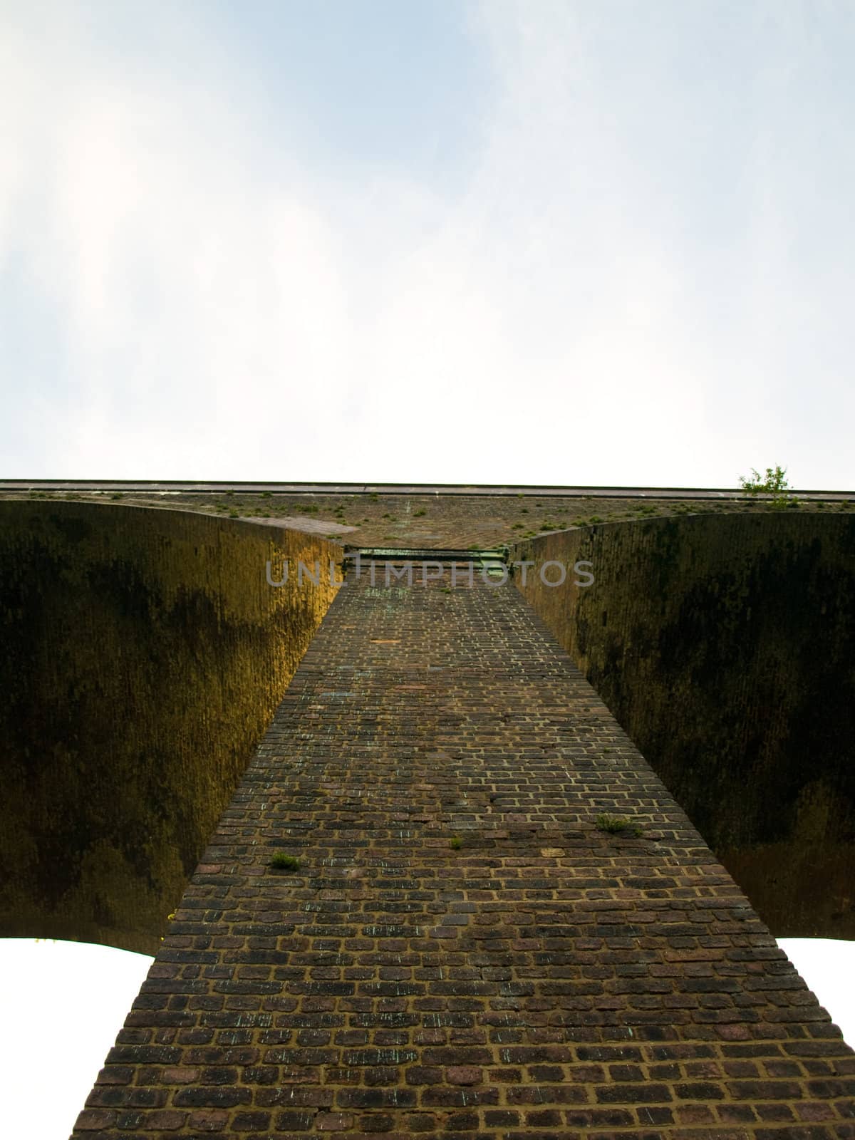 Brick English Victorian Viaduct in Summer at Dawn by bobbigmac