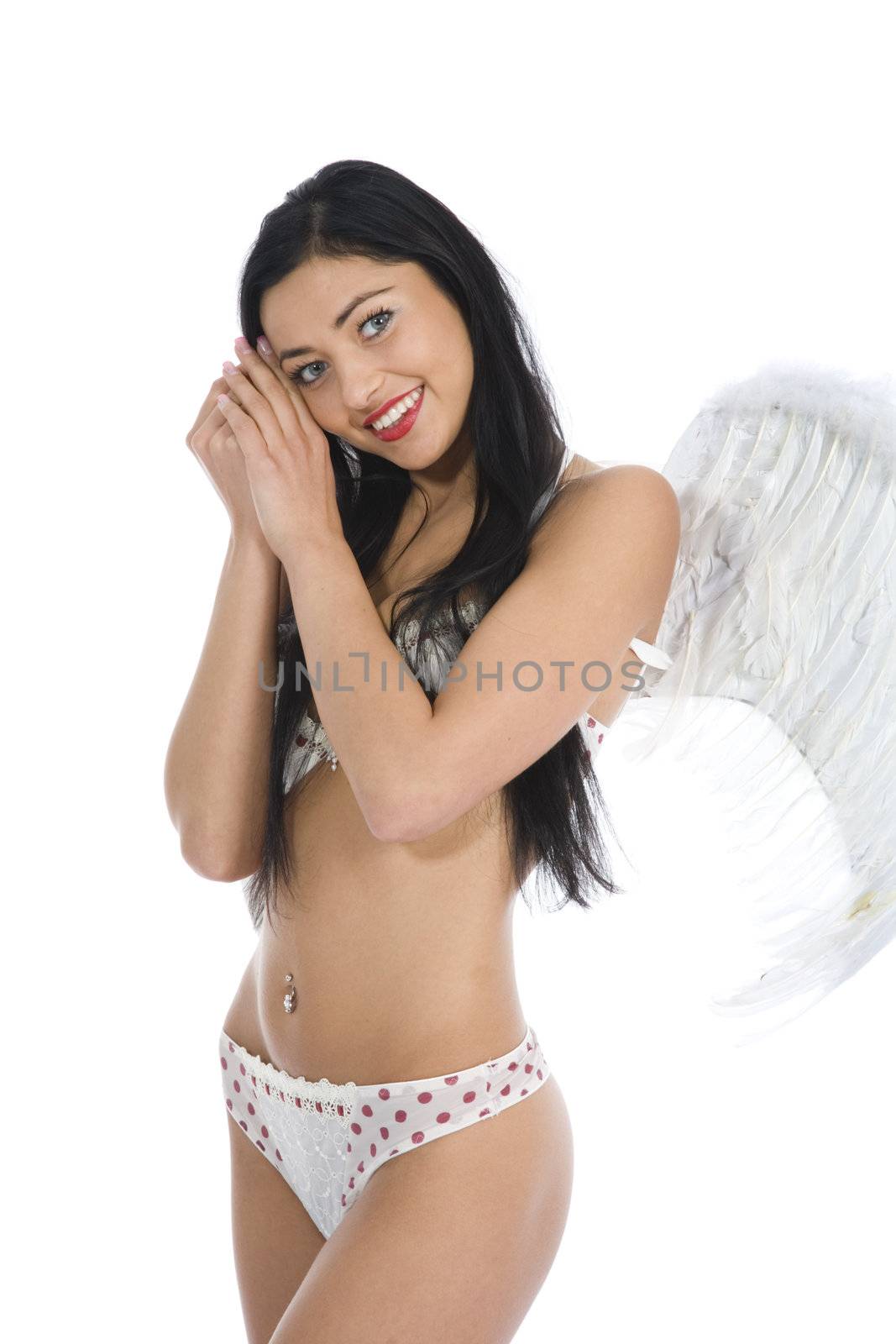Sexual angel  on insulated background