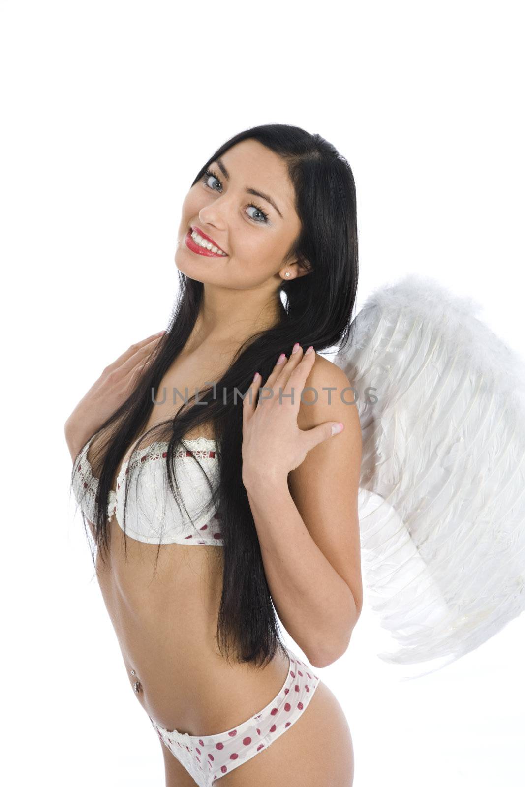 Sexual angel  on insulated background