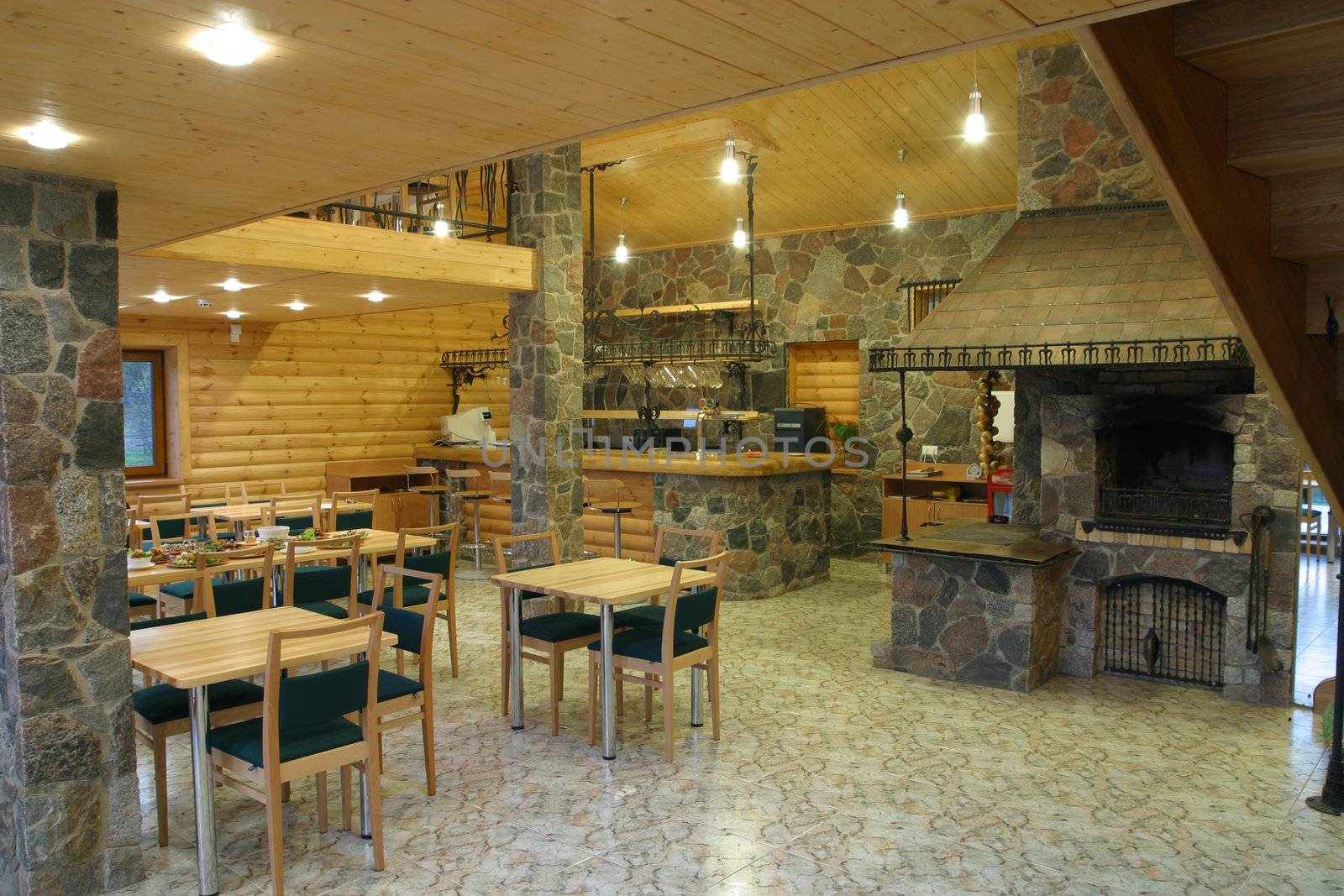 Interior of the georgian restaurant