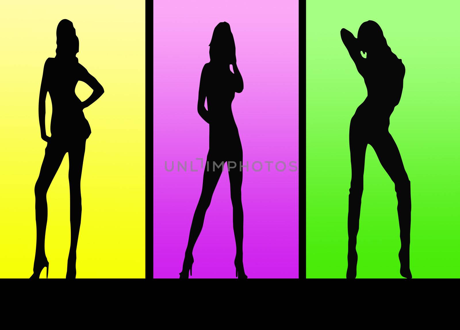 Sexy Girls Silhouette by hicster