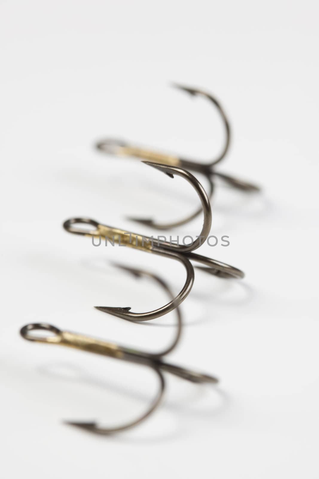 Fishing hooks with clipping paths 