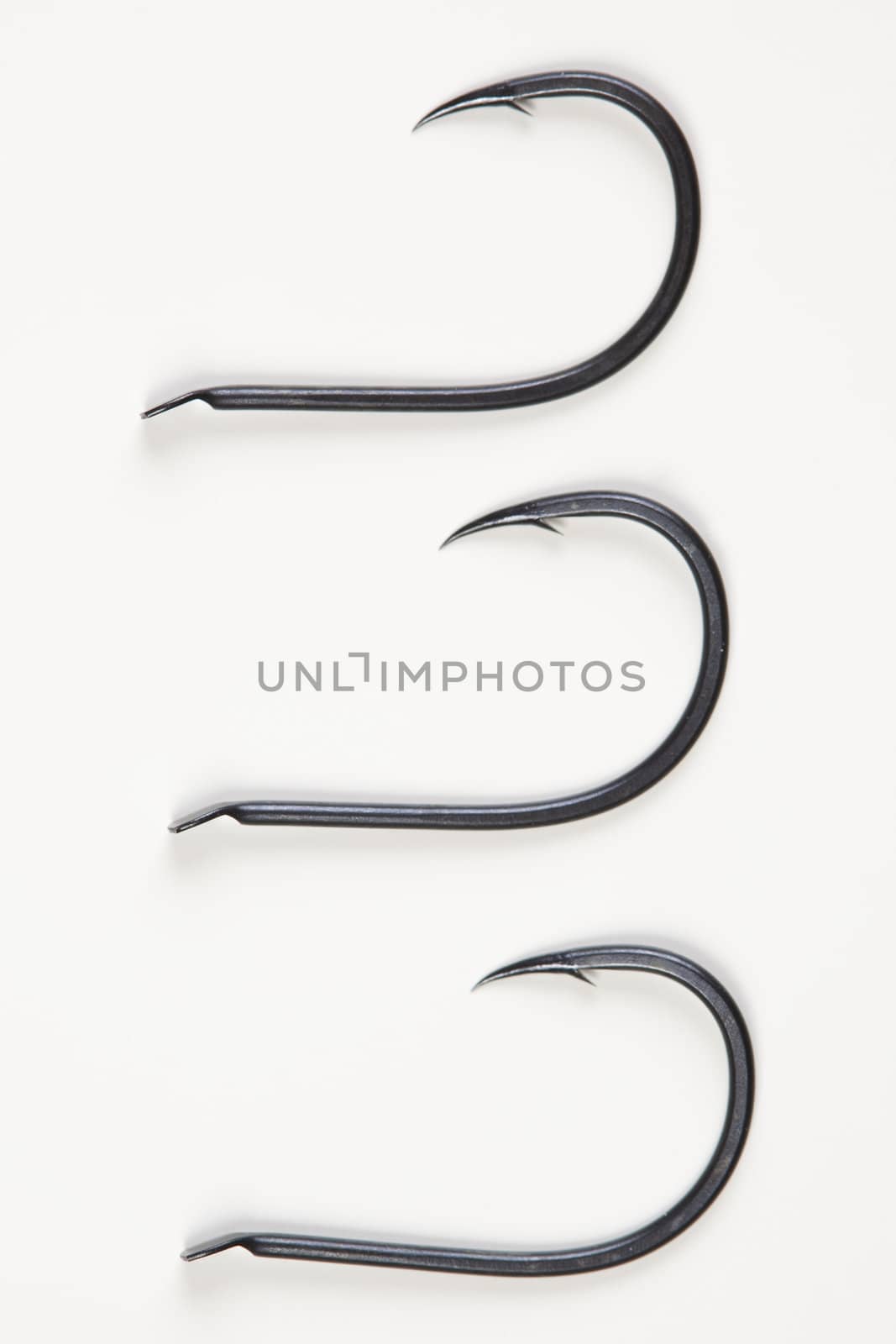 Fishing hooks with clipping paths 