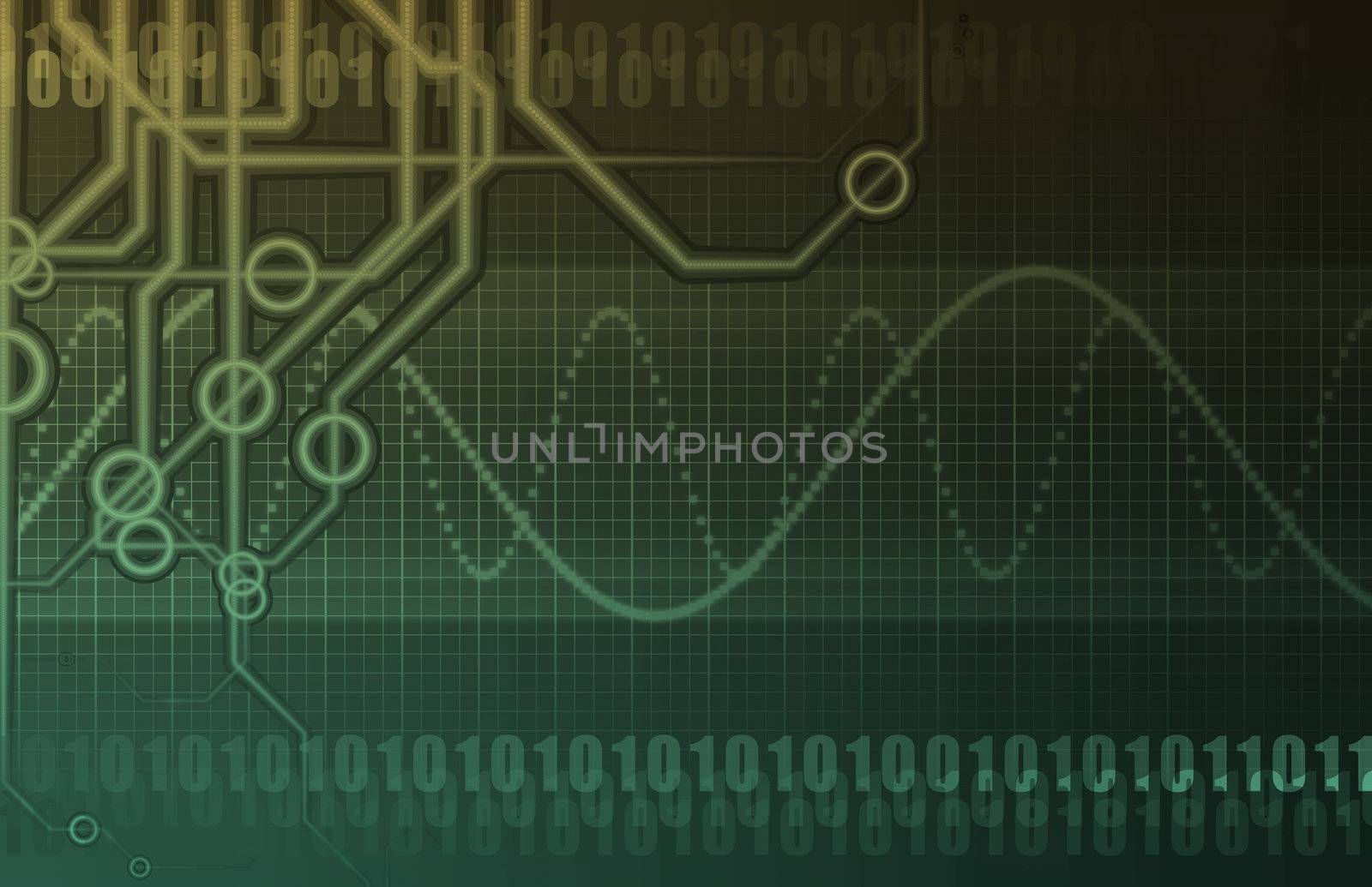 Technology Background as a Colorful Abstract Art