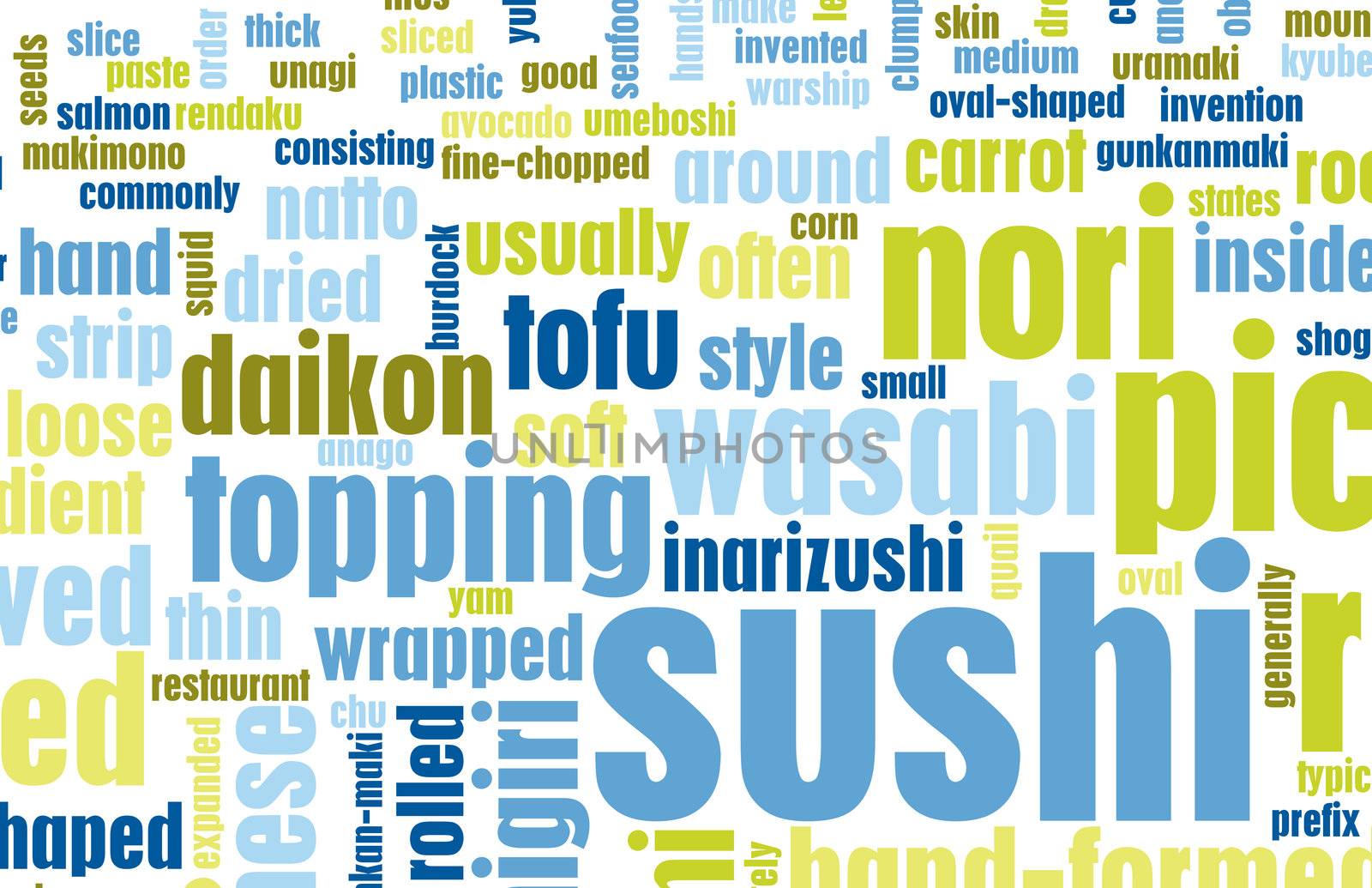 Sushi Menu Background for Japanese Food Meal