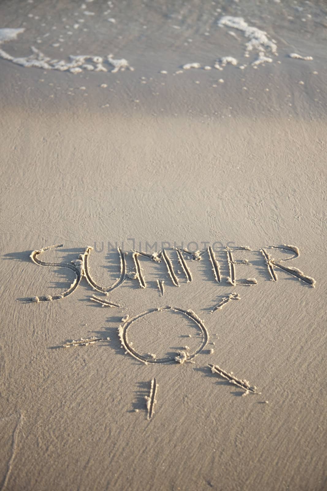 Text written on beach by shiffti