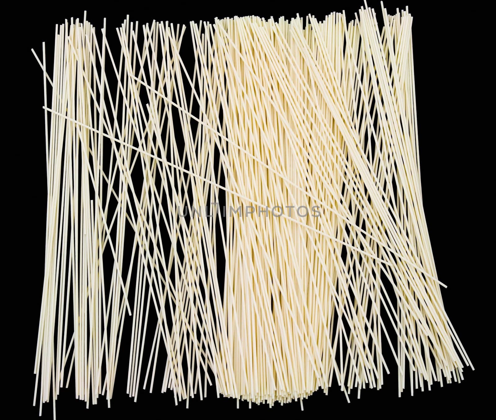 Macaroni background. Japanese white wheat noodles close up.
