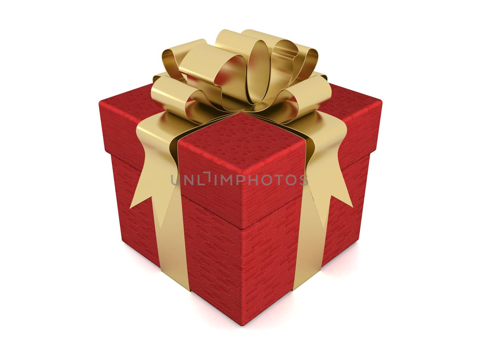 Gift box. 3D image.