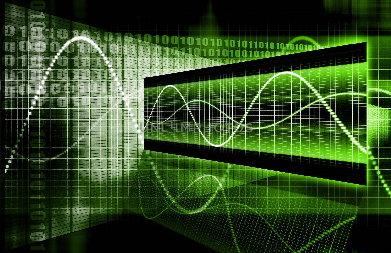 A Business Technology Abstract Art Background