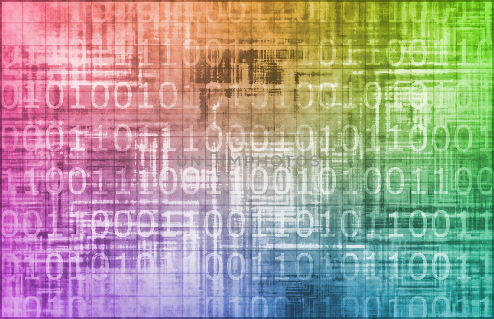 Grunge Technology with Binary Calculations as Art