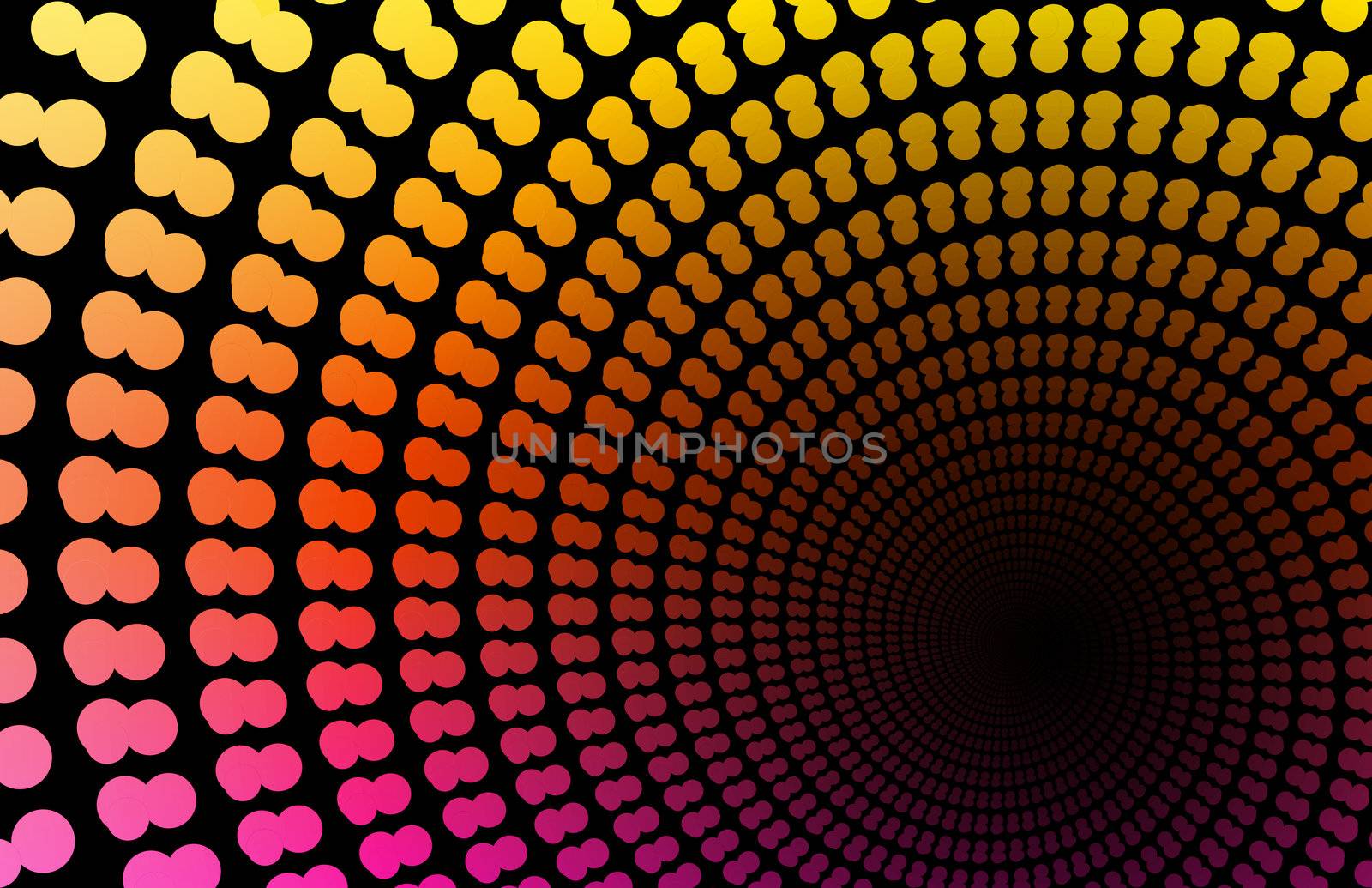 Orange Space Supernova as a Abstract Background 