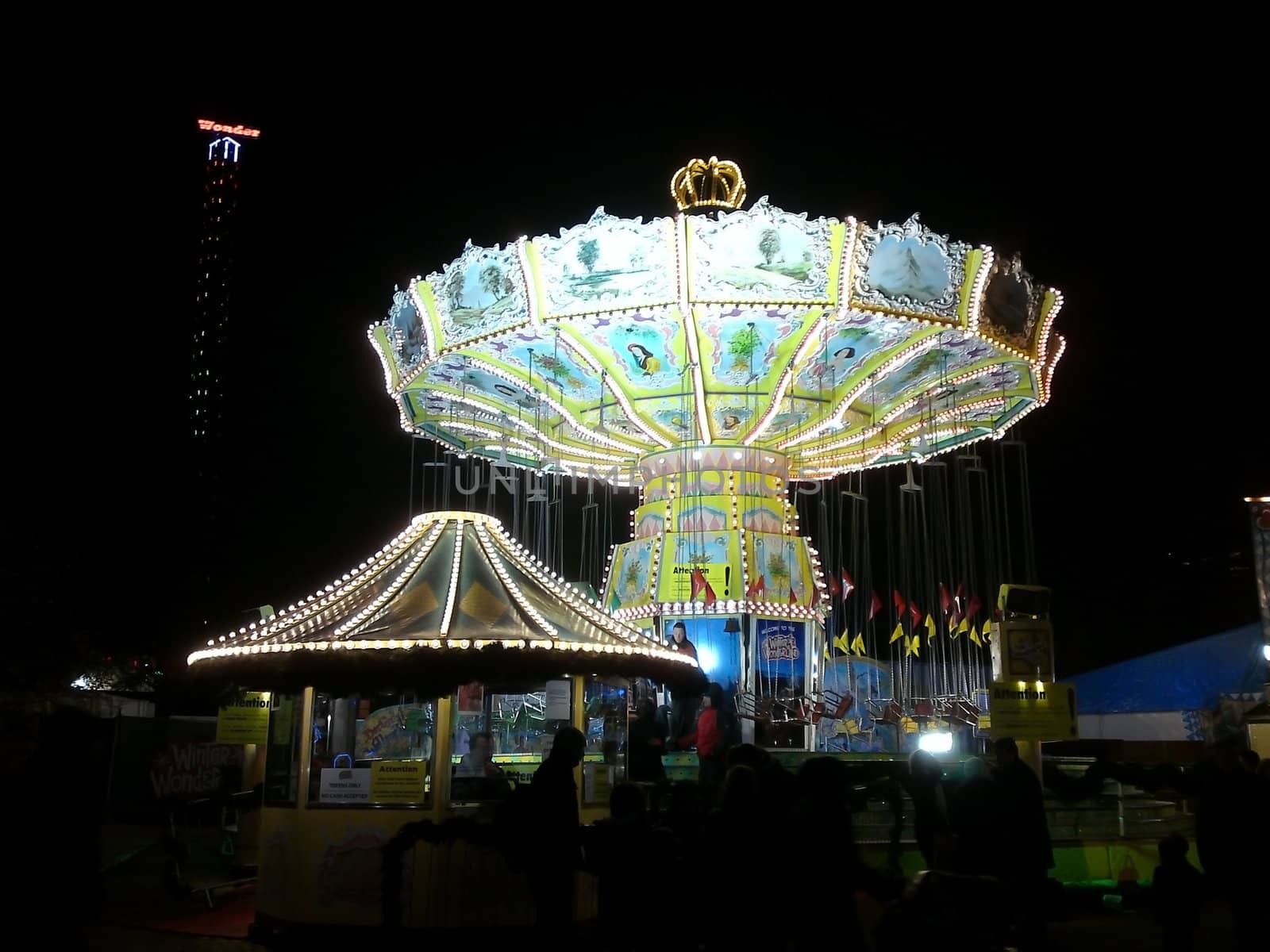 Hyde Park London - December 20: Winter Wonderland Christmas Event  December 20th, 2009 in Hyde Park London.