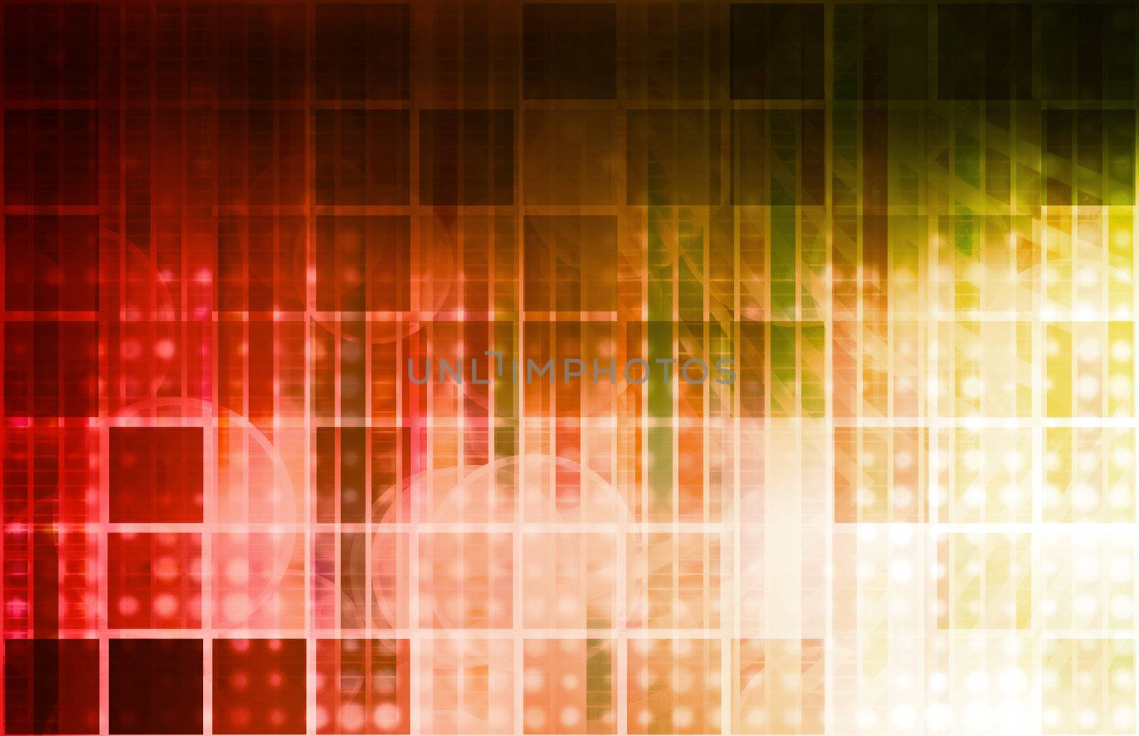 Corporate Abstract as a Modern Business Tech Art