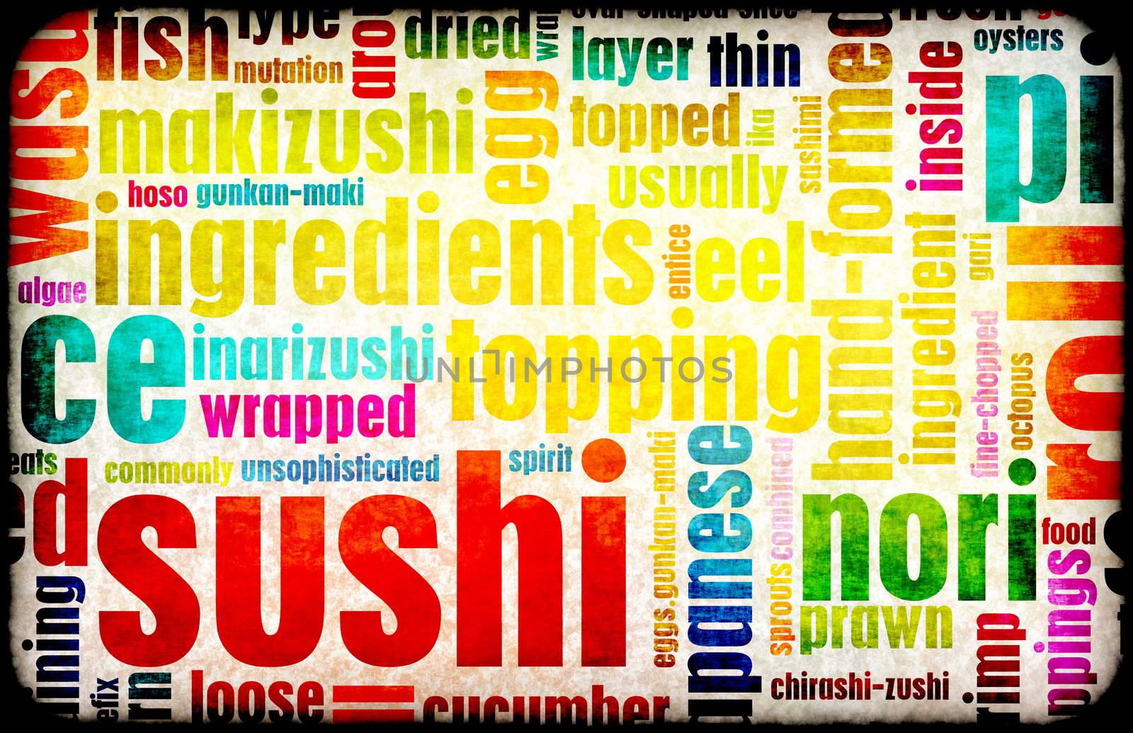 Sushi Menu Background for Japanese Food Meal