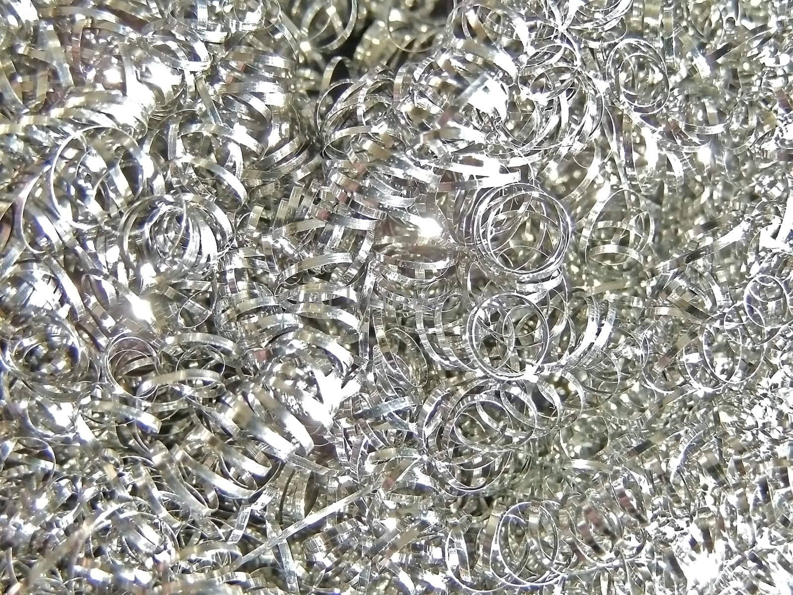 background from metallic filings