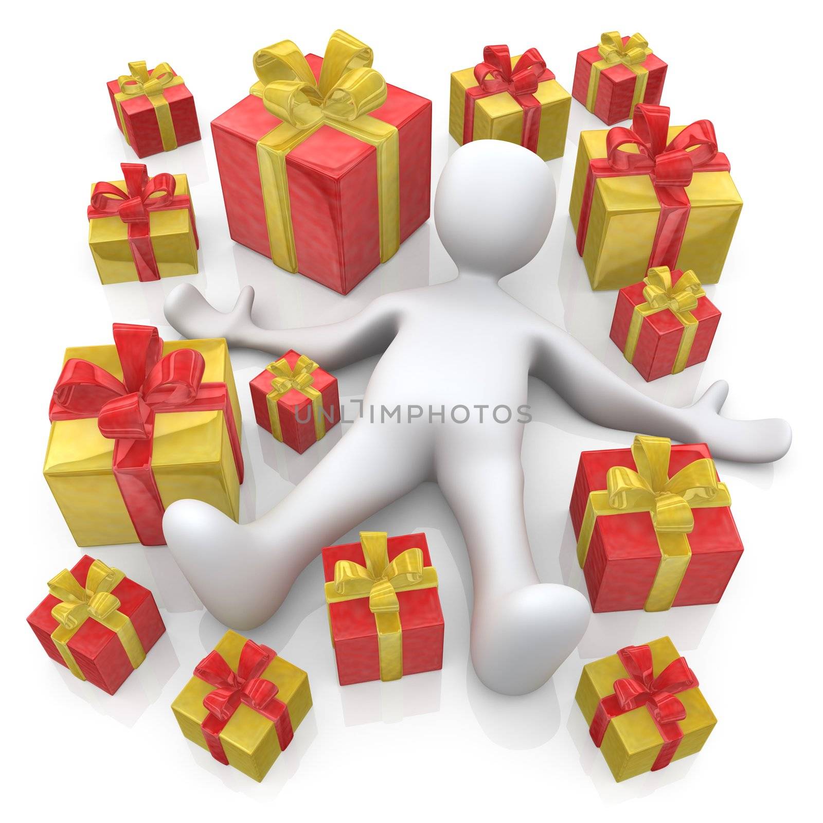 Computer Generated Image - Lots Of Presents .