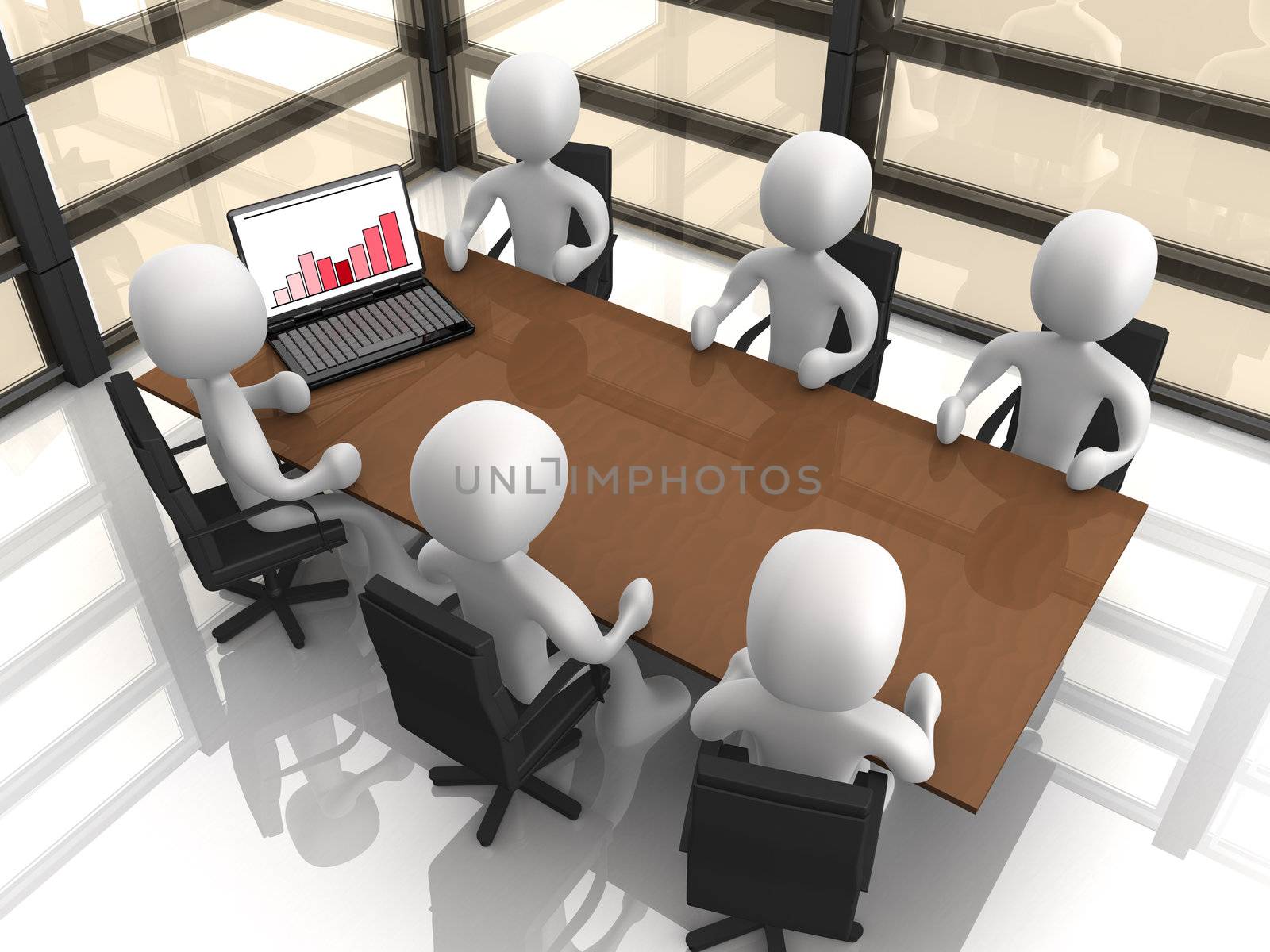 Computer Generated Image - Comapny Meeting .