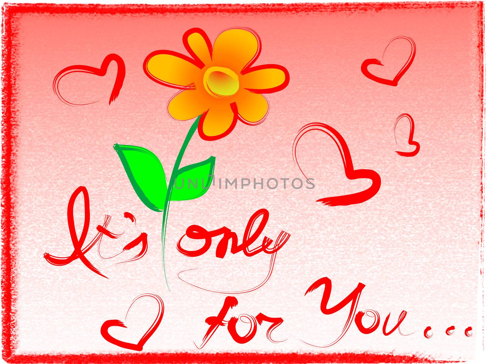 one beautiful flower only for you 