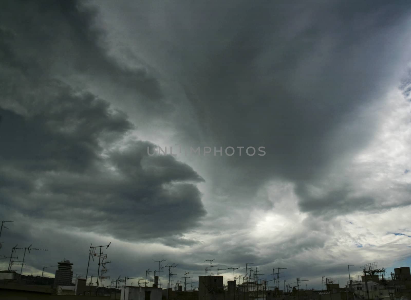 urban storm landscape by nile