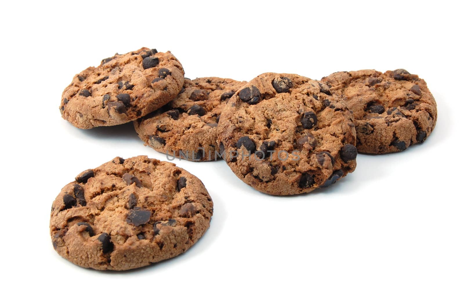 sweet cookies isolated on a white background