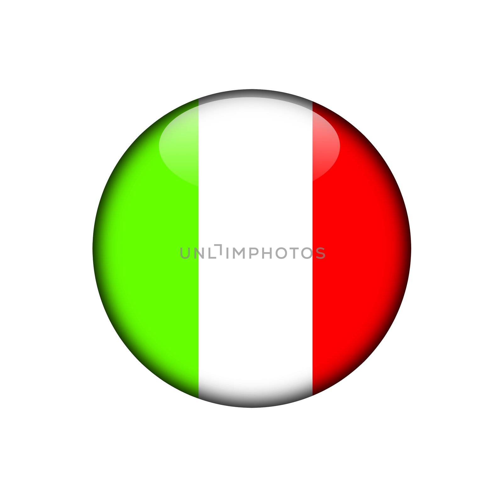 italy button flag sign or badge for website