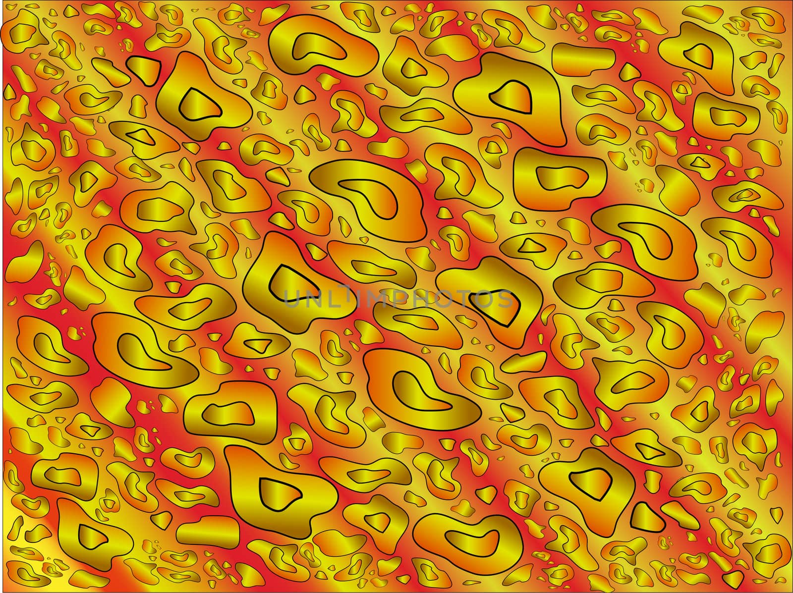 Abstract wild yellow pattern