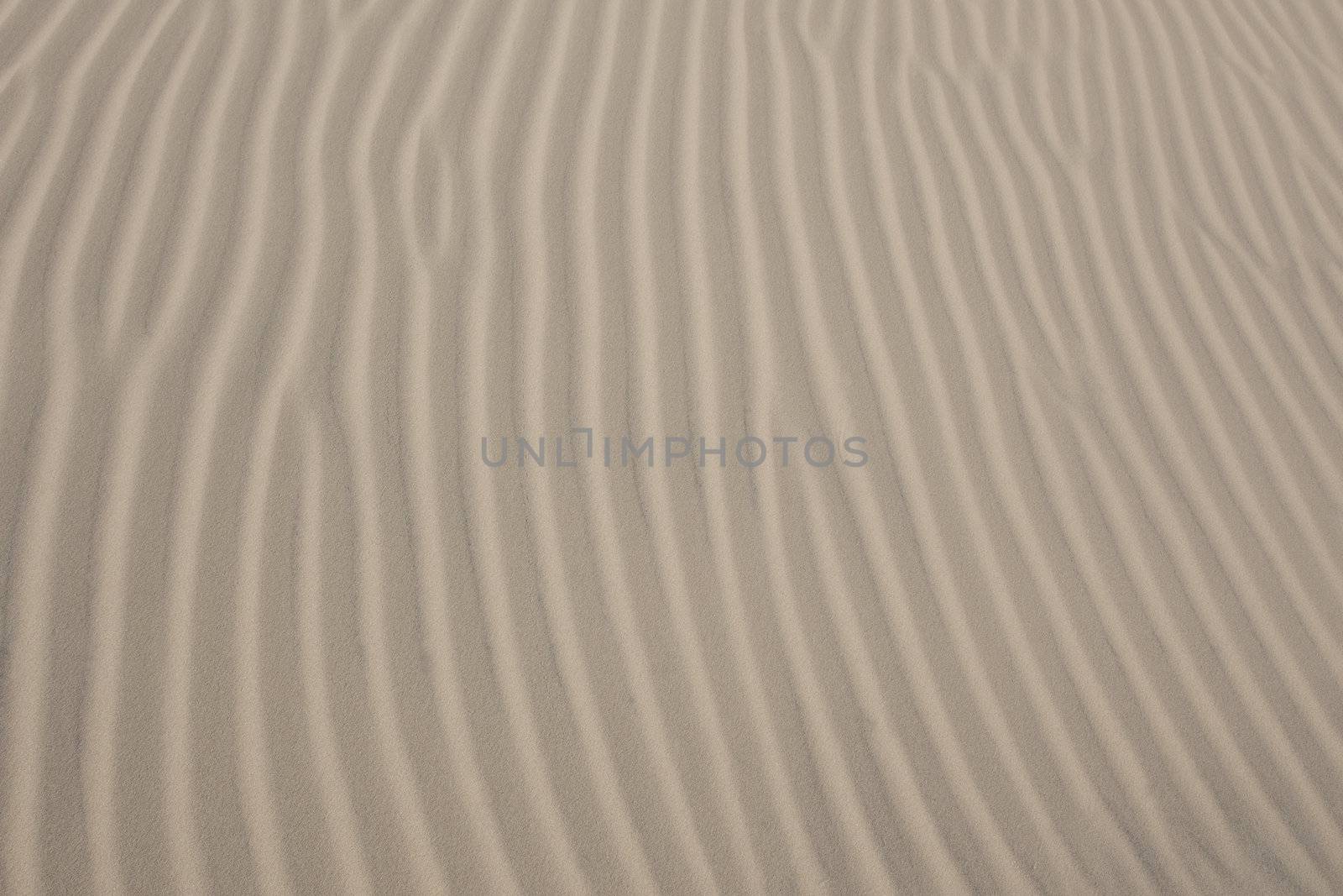 Waves of sand - formed by wind and water