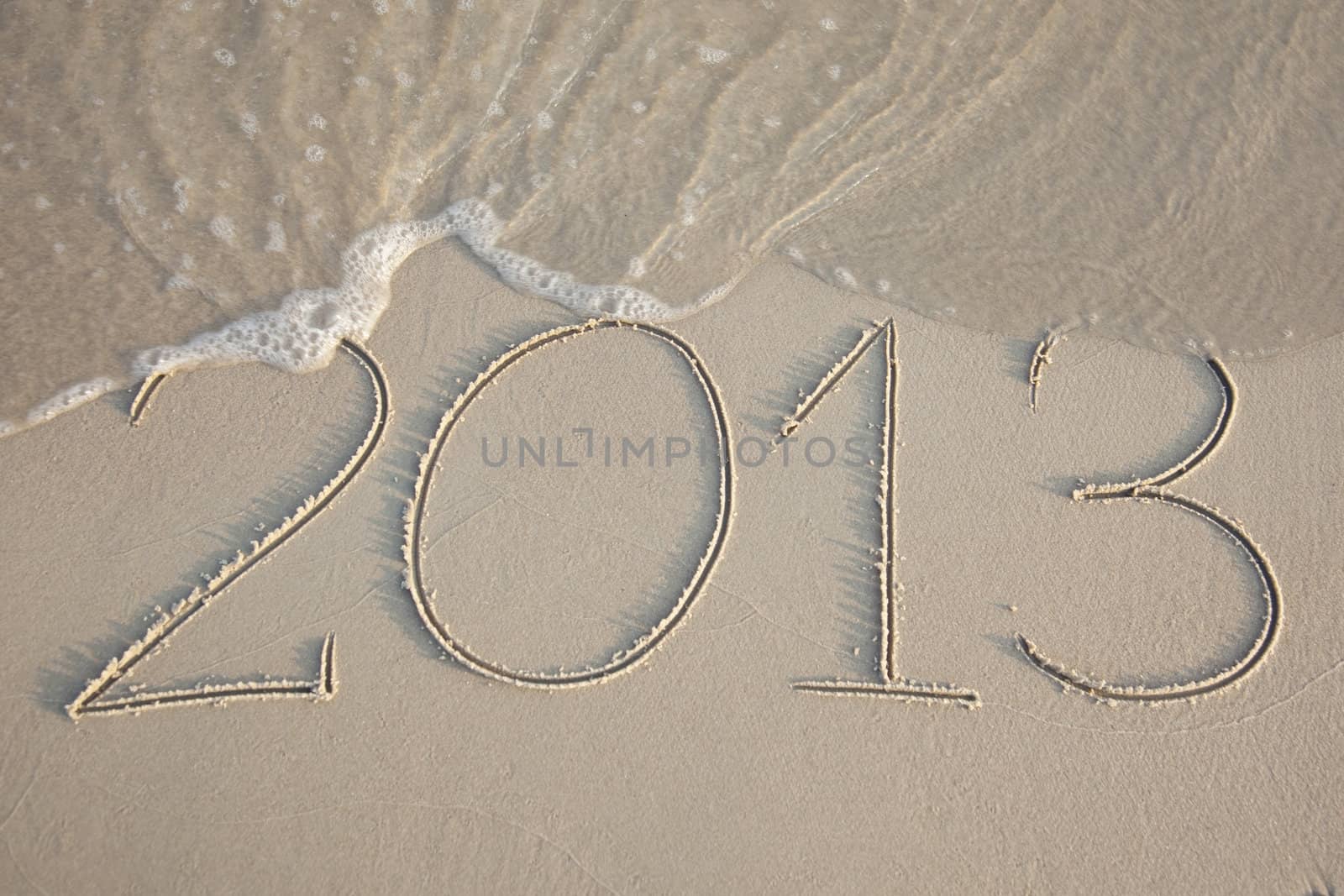 2013 written in the beach