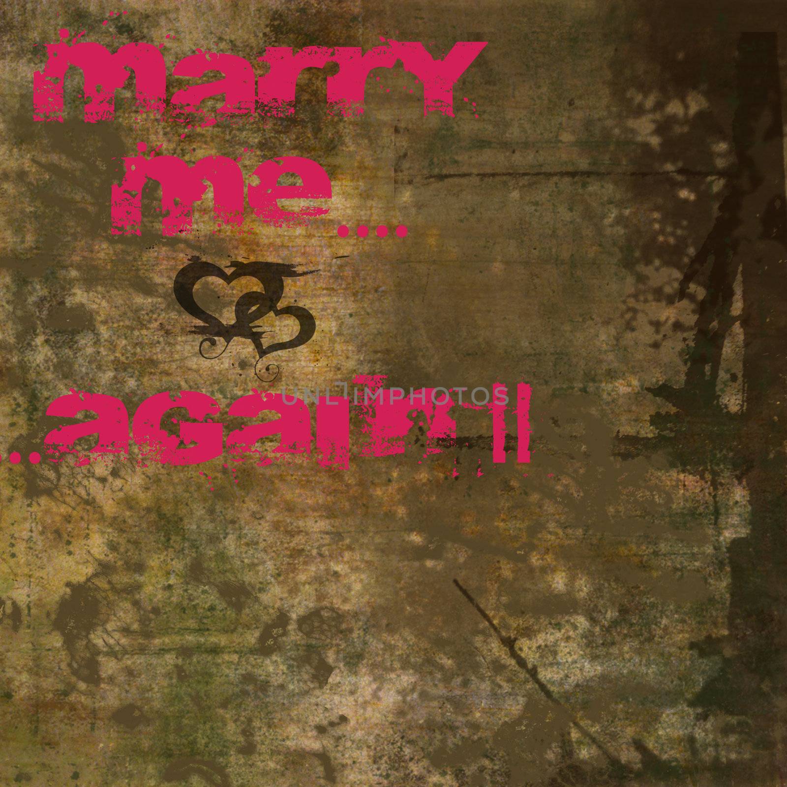 Valentine Background with Marry Me Text by KeithWilson