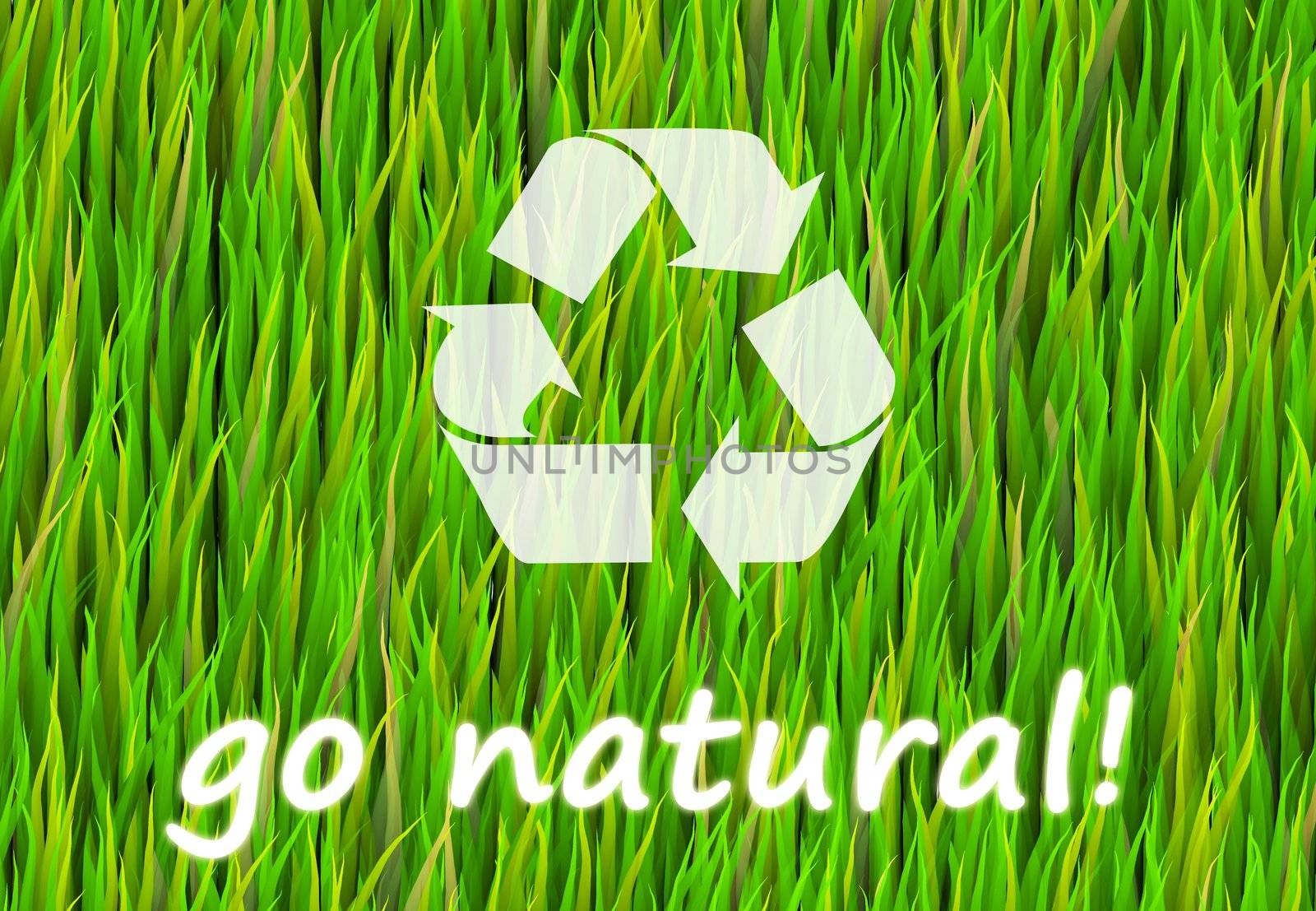 Go Pure and Natural Now Abstract Background