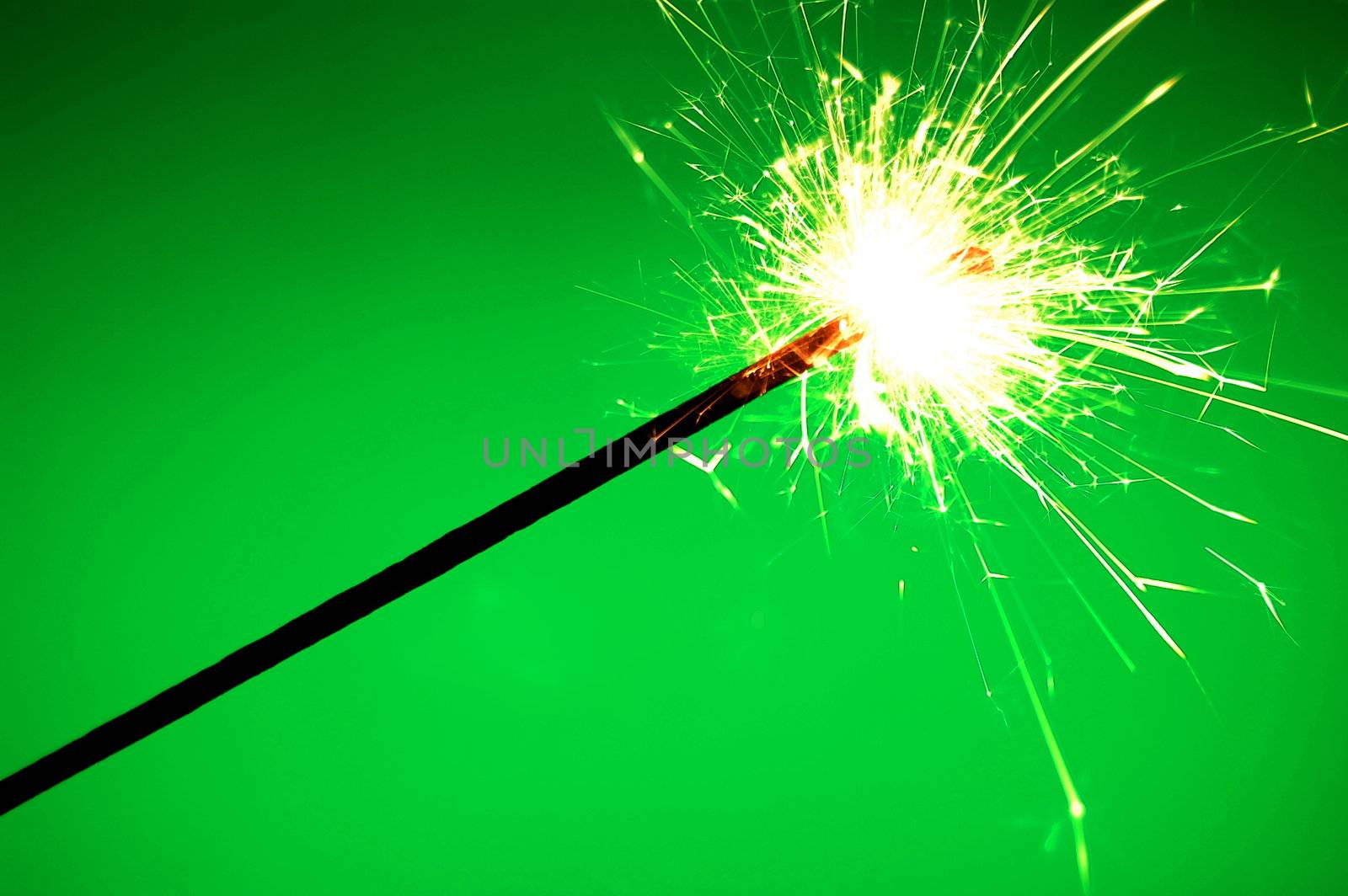 holiday or christmas sparkler for celebrating xmas