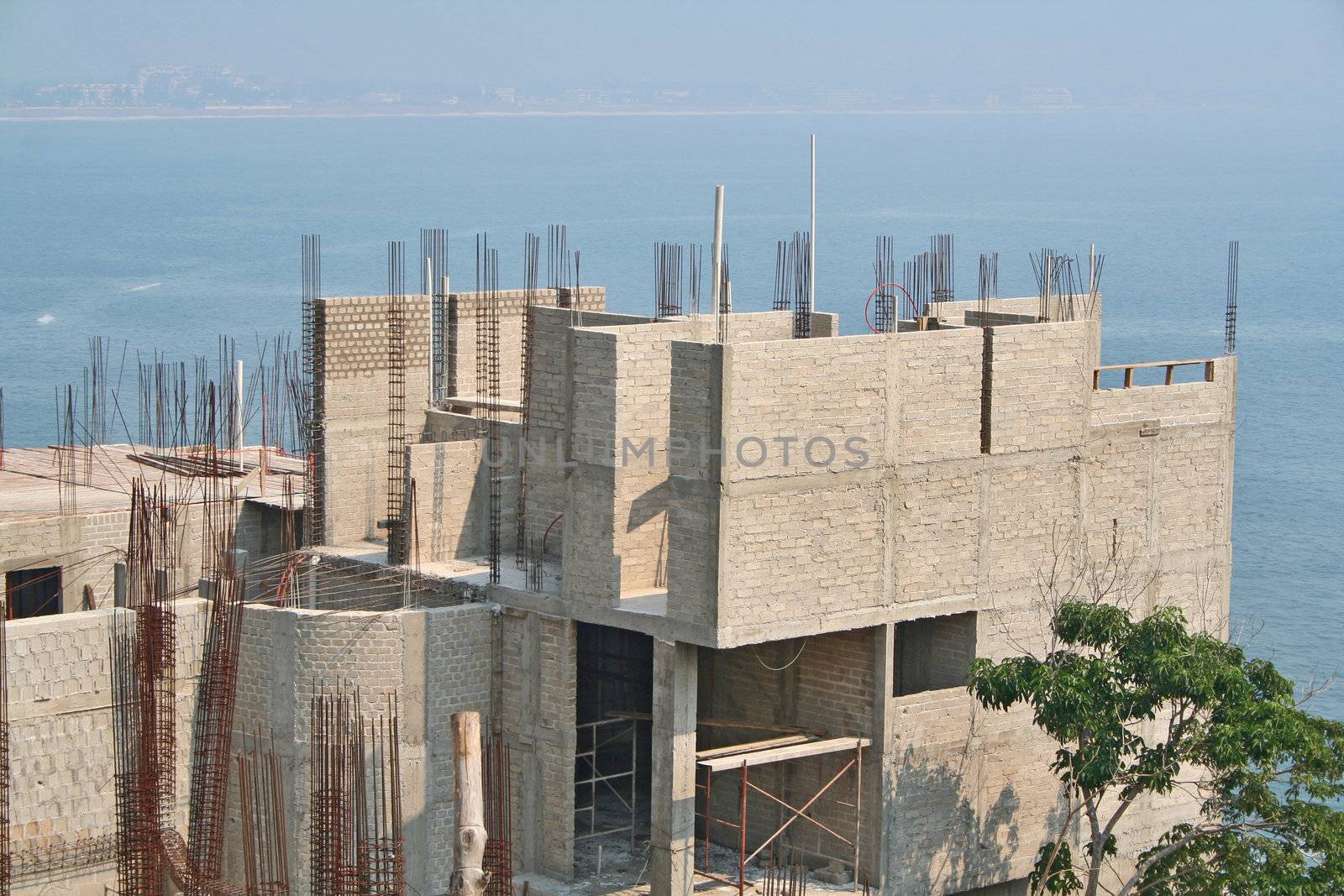 luxury ocean front property under construction