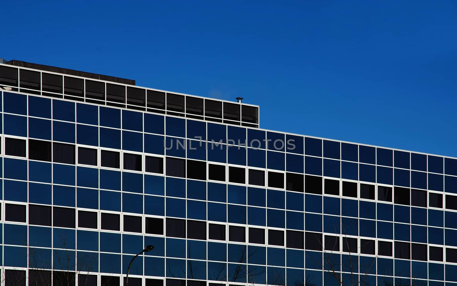 Square windows of a city office block