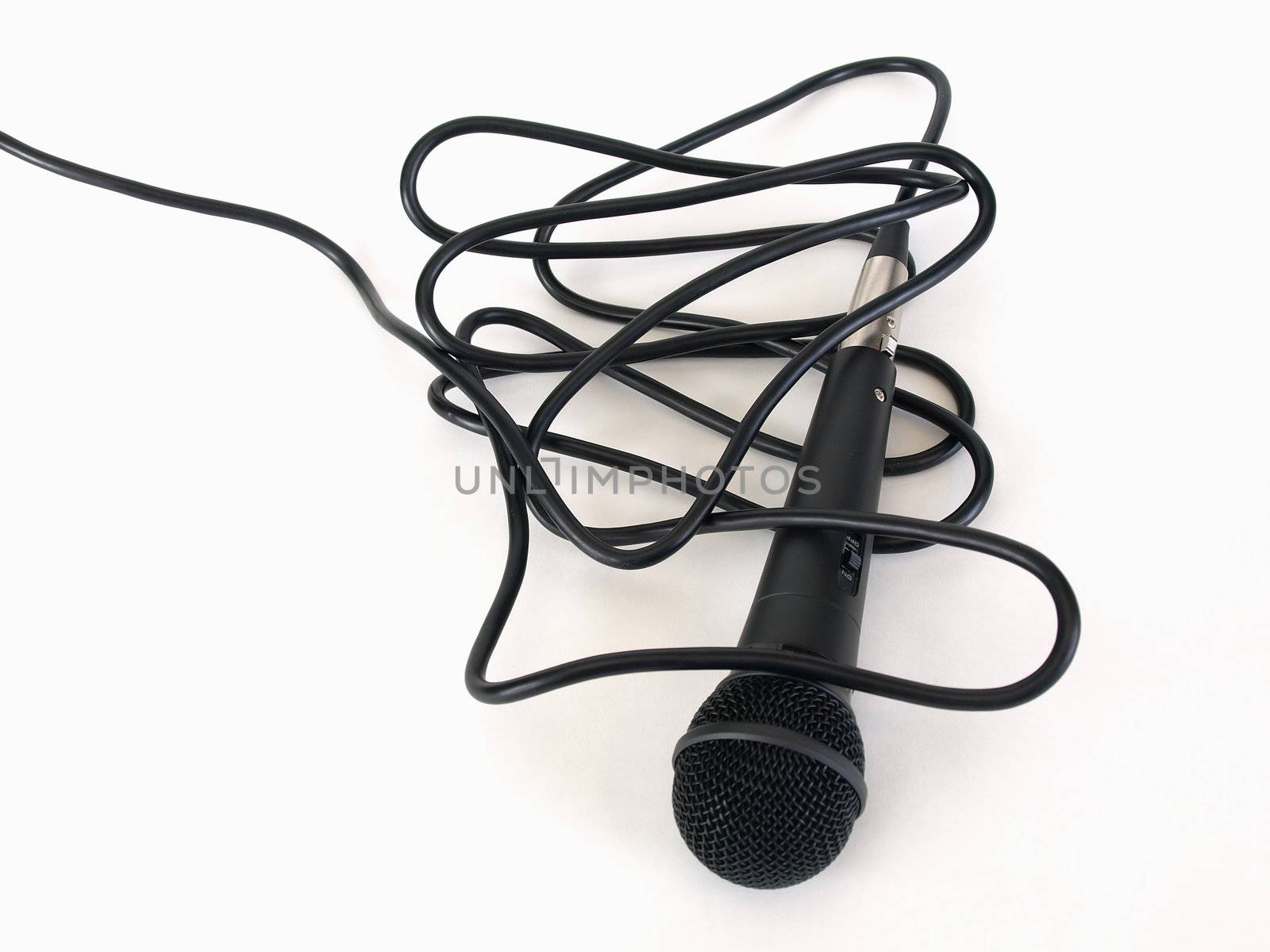 Microphone and Cord by RGebbiePhoto