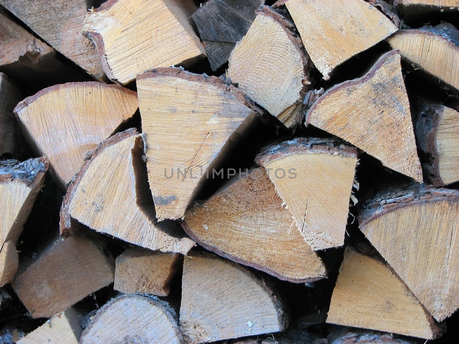 Wood Pile close up by vadimone