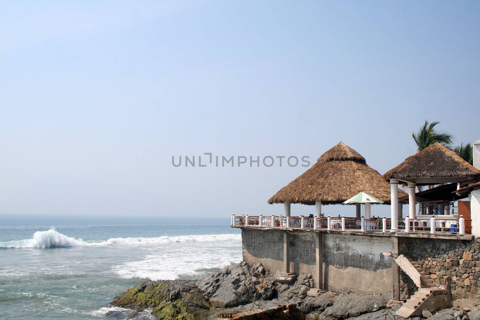 Luxury Resort Hotel Restaurant on the ocean