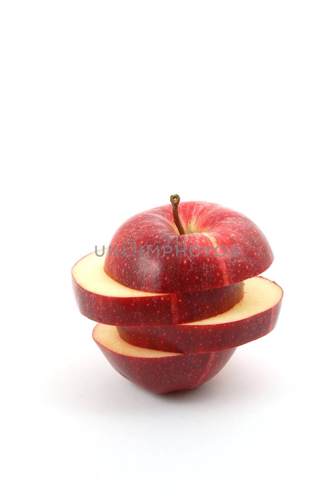 fresh apple isolated on a white background