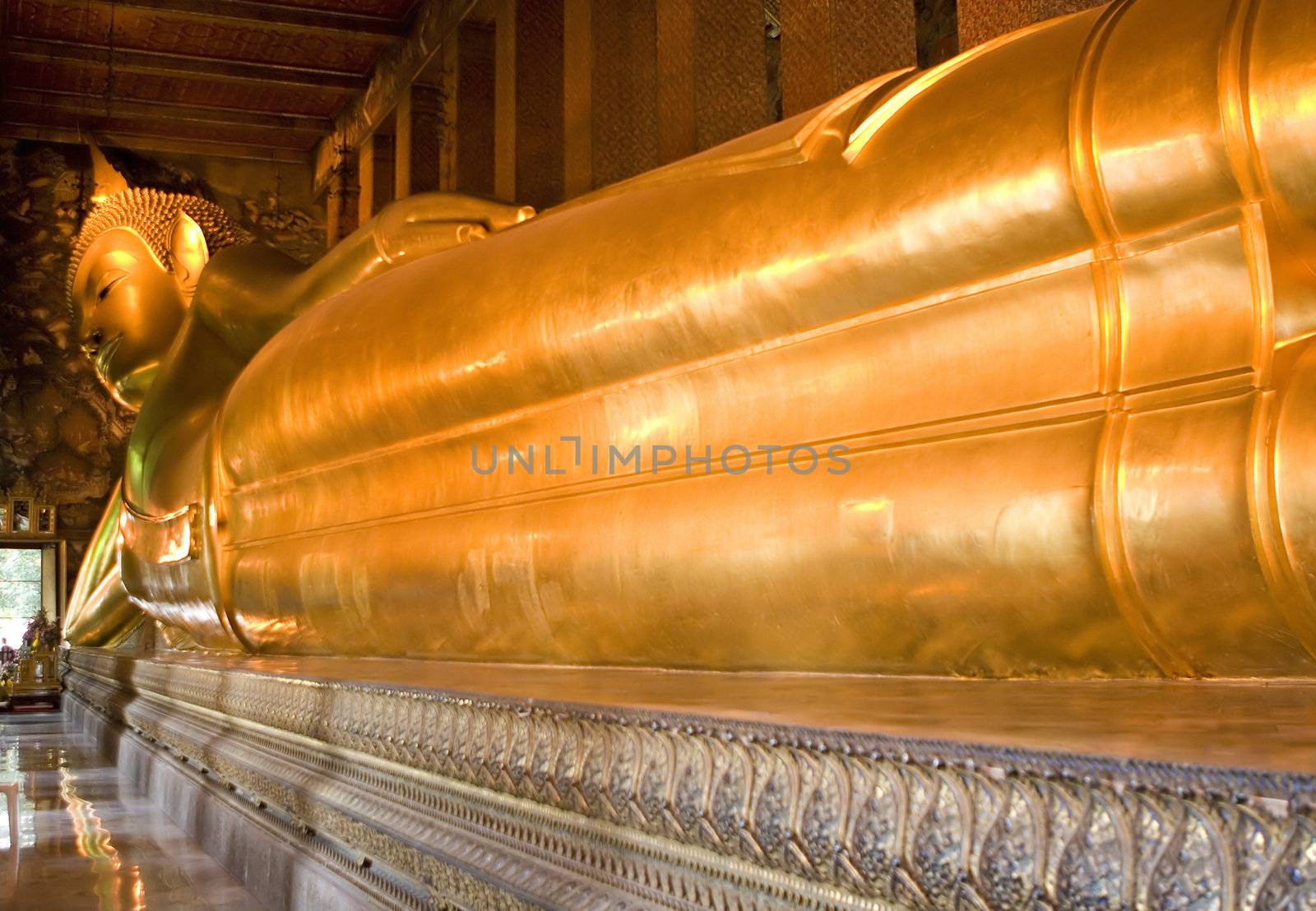 The reclining Buddha in Wat Pho temple, Thailand