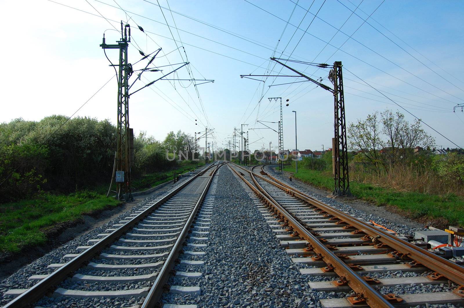 railroad or railway showing concept of industrial transportation