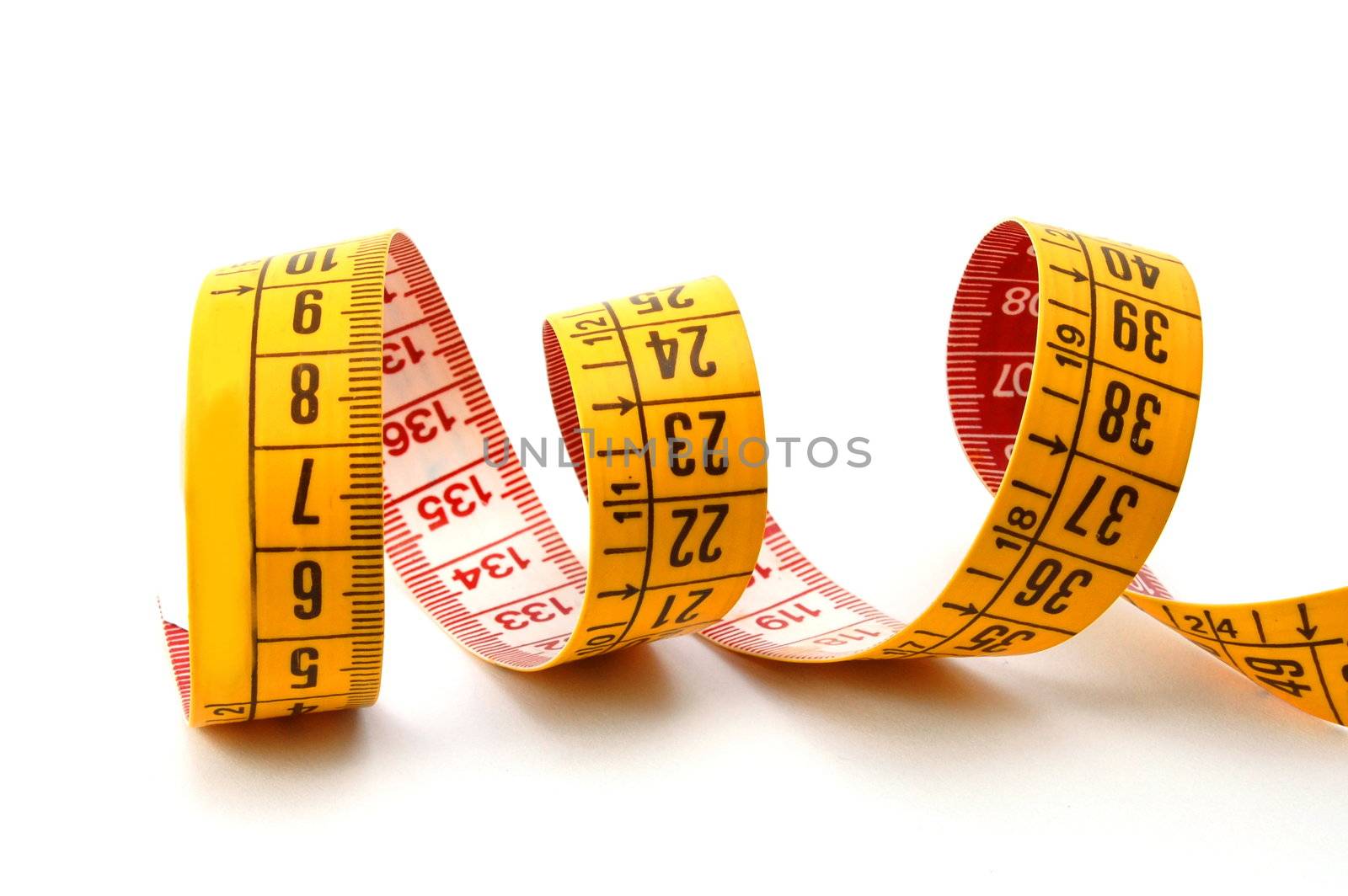 measuring tape isolated on a white background